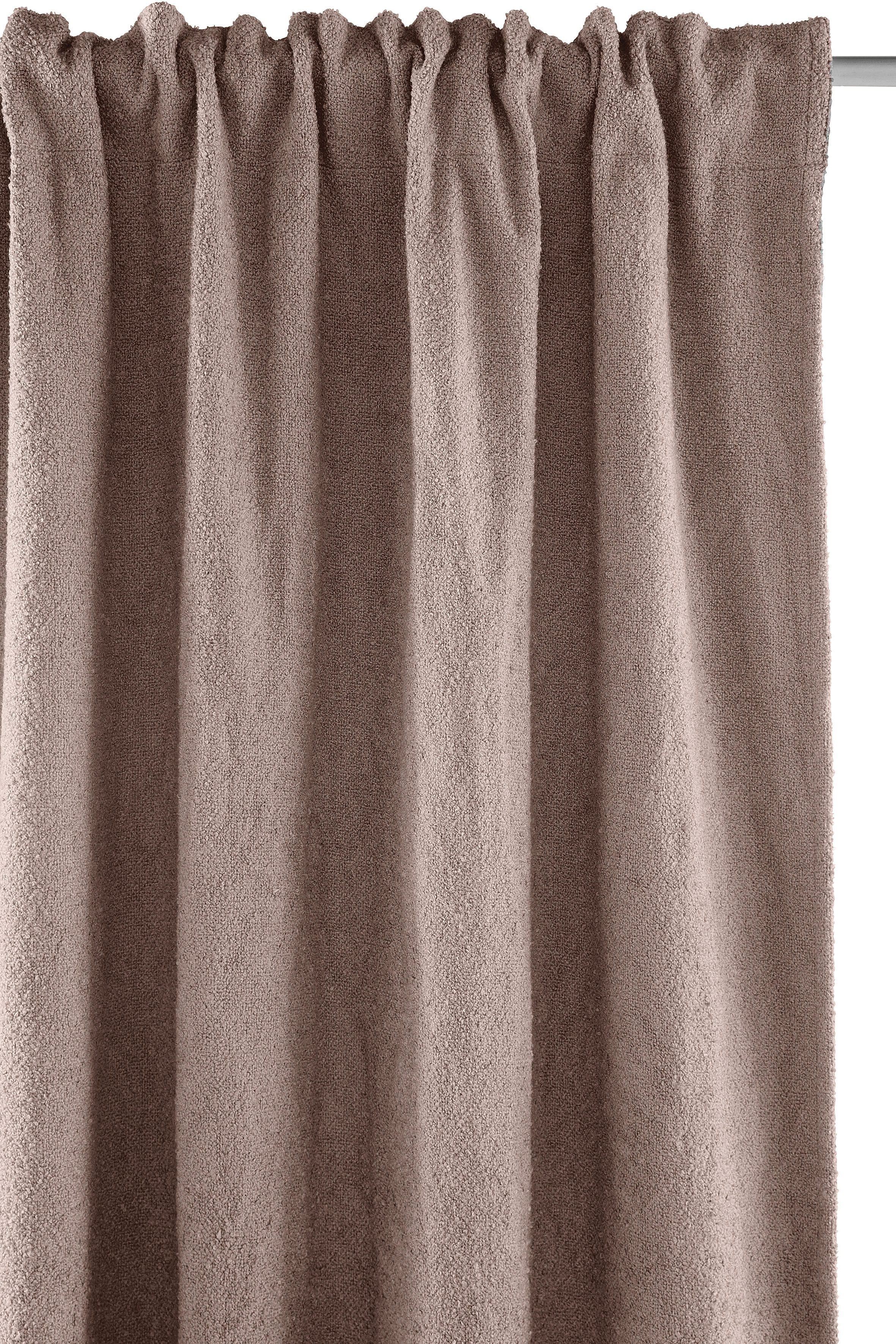 homsy by Ana Johnson Verdunkelungsvorhang Bouclea (2 St), Multifunktionsband, blickdicht, Polyester, premium, verdunkelnd, hochwertig, modern, Wohn-/Schlafzimmer, Bouclé