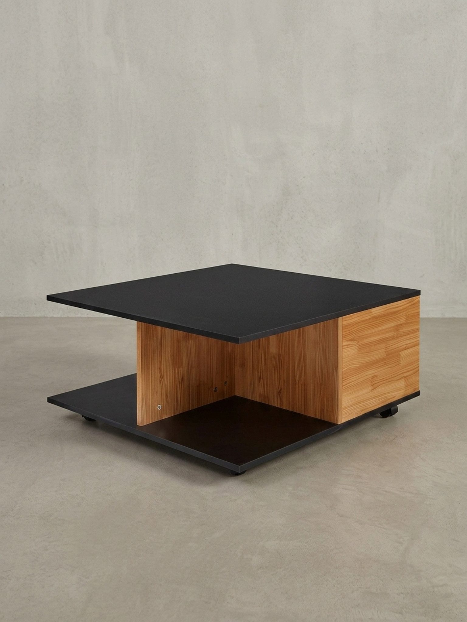 KADIMA DESIGN Couchtisch Kaffeetisch RAPIDO - Moderner Tisch mit Schubladen & Rollen