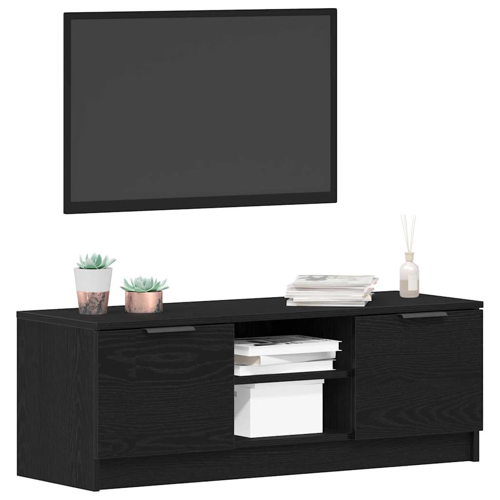 vidaXL TV-Schrank TV-Schränk Schwarz Eichen-Optik 102 x 32 x 35,5 cm (1-St) günstig online kaufen