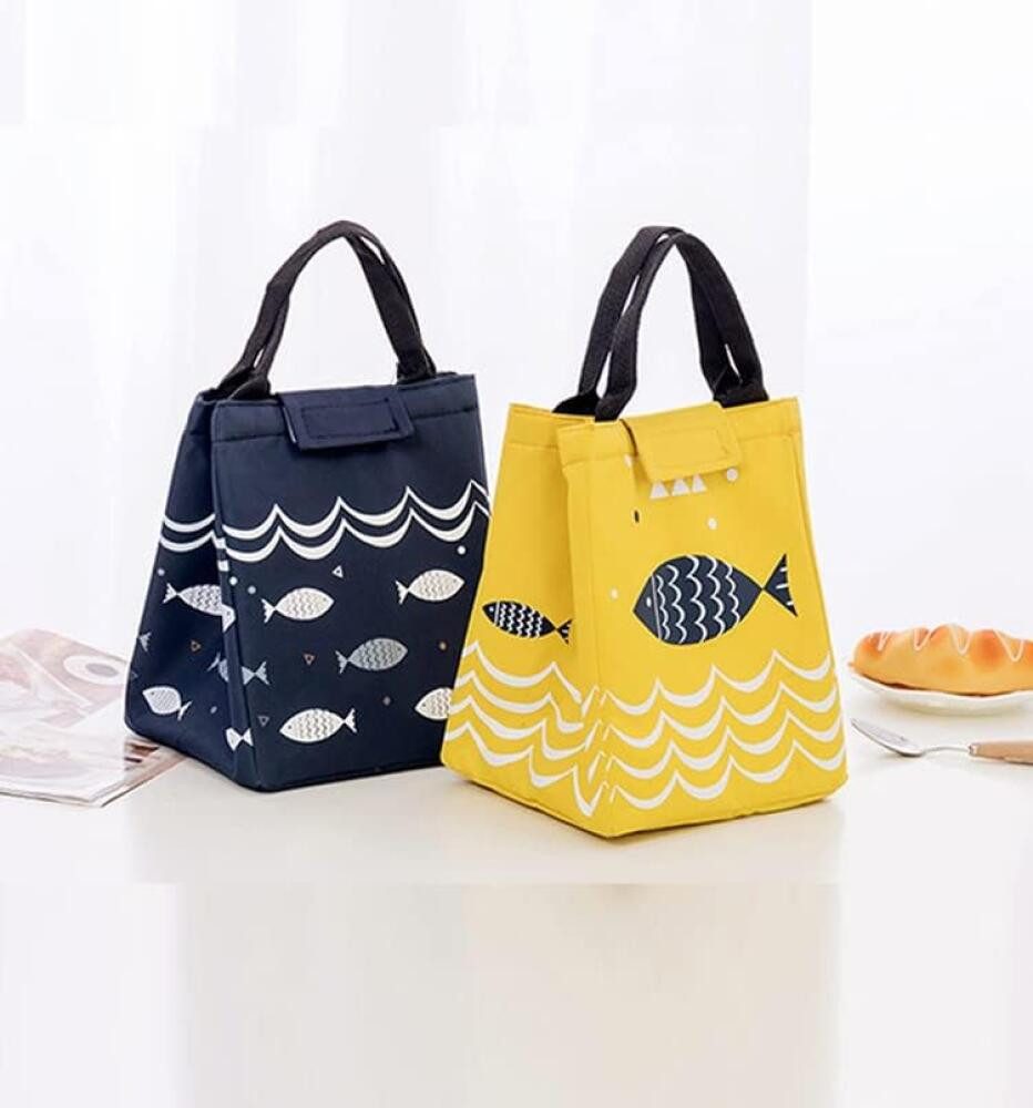 FELIXLEO Einkaufsbeutel 2er Pack kleine faltbare Lunchbag Isoliertasche für Schule Arbeit