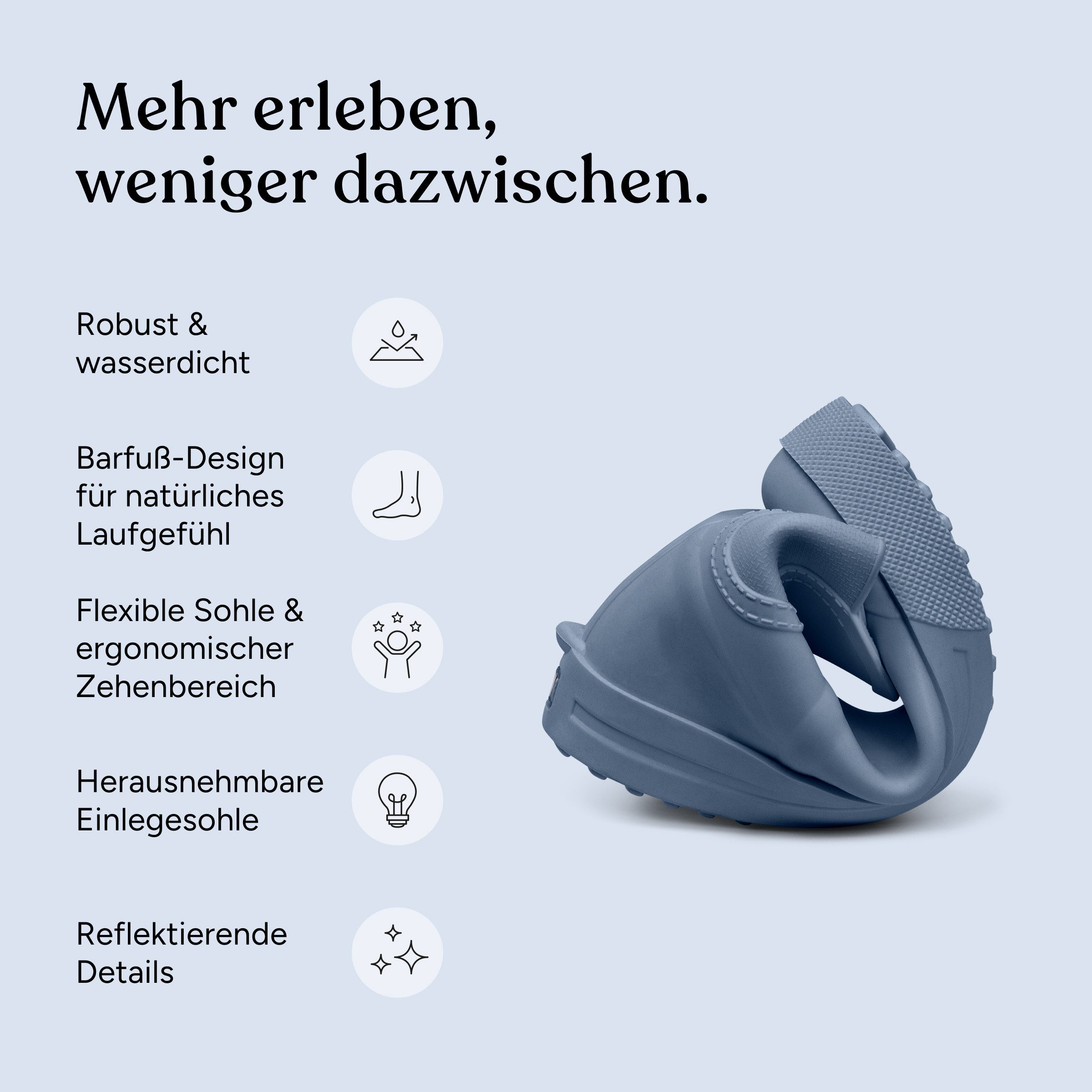 Ehrenkind Kinder Barfuß Gummistiefel (Vanille, 24/25, Flexible, flache Sohle & breite Zehenbox für natürliches Laufgefühl) witterungs- und UV beständig – Bild 3 von 5