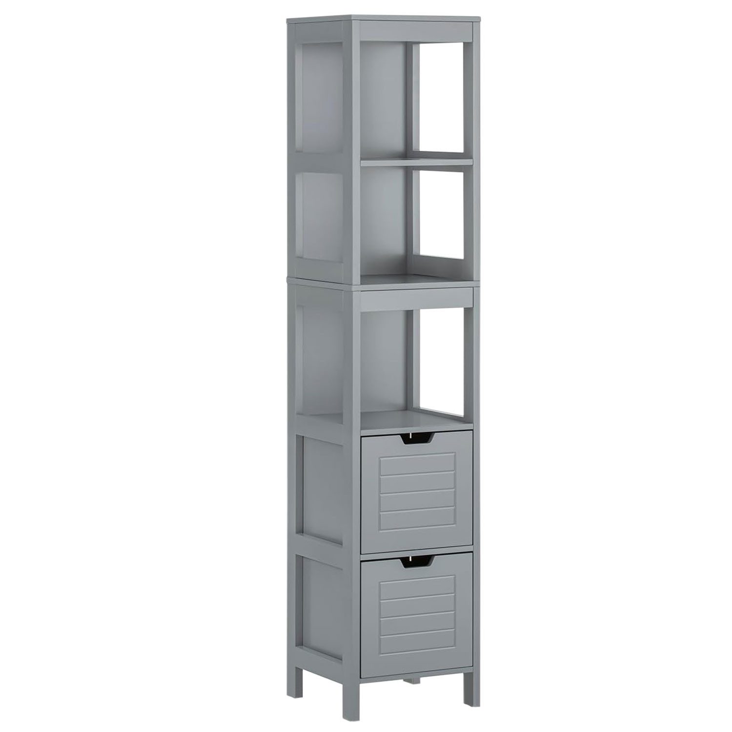 osoltus Badregal osoltus Badschrank Hochschrank Badregal Hampton 144cm GRAU