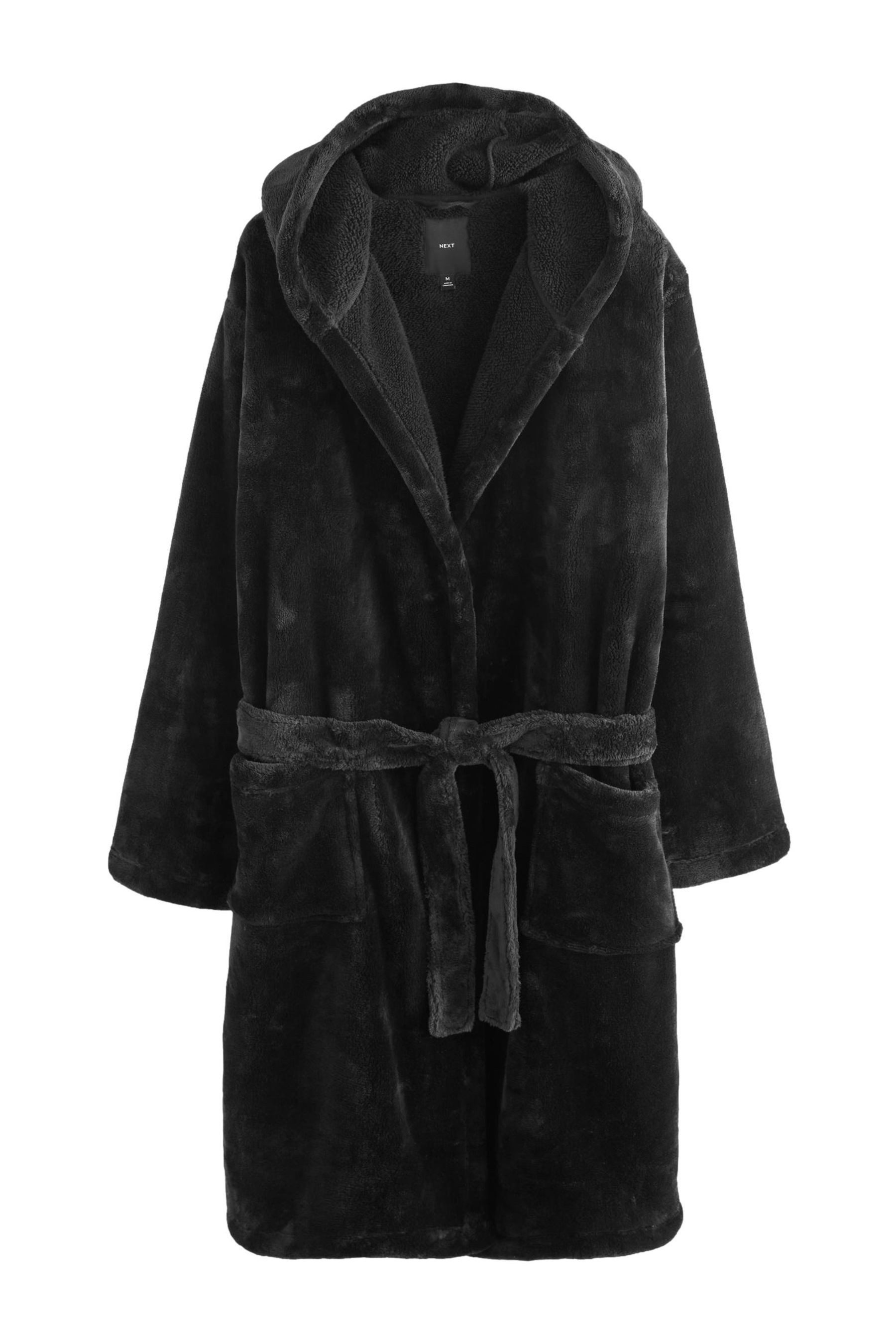 Next Herrenbademantel Bademantel aus Fleece, Polyester (recycelt) günstig online kaufen