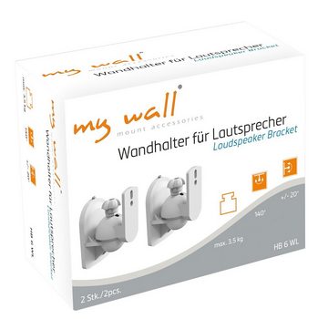 my wall HB6WL Monitor-Halterung, (Set, 2-teilig, Wandhalter für Lautsprecher)