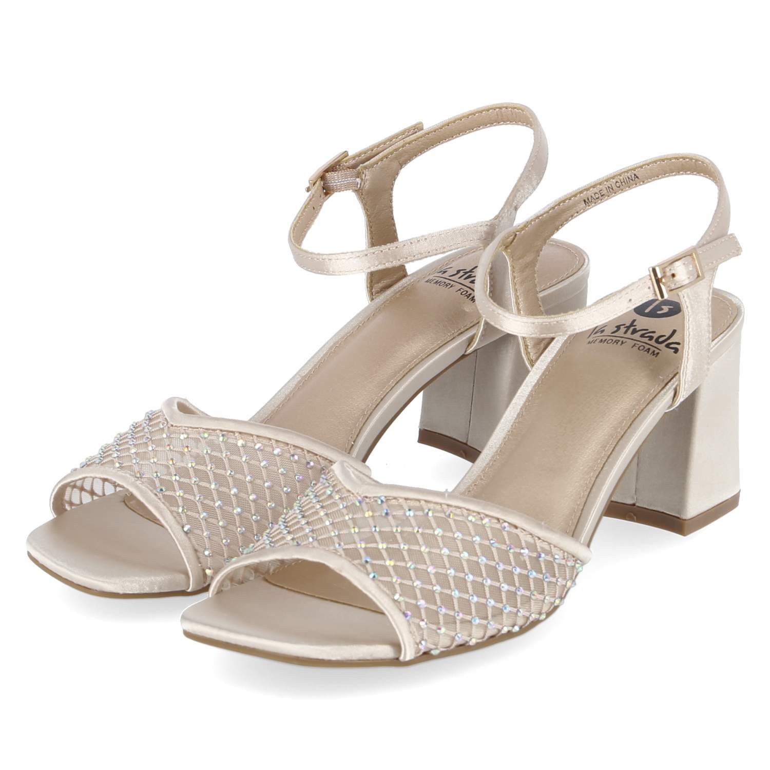 La Strada La Strada 2501273 4043 Damen Textil & Synthetik gold Sandalette günstig online kaufen