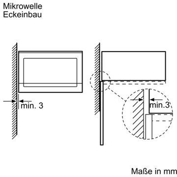 BOSCH Mikrowelle BEL554MB0, Mikrowelle, 25 l, 59 x 38 cm, Schwarz