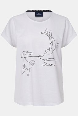 Laurasøn Rundhalsshirt T-Shirt Robben Print Rundhals Halbarm