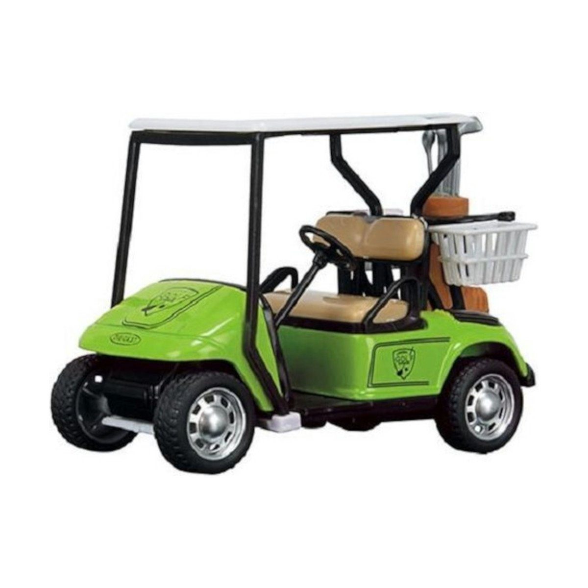 Toi-Toys Spielzeug-Auto Metal World Spielzeugfahrzeug - Golfwagen (Maßstab 1:20), mit Rückziehmotor