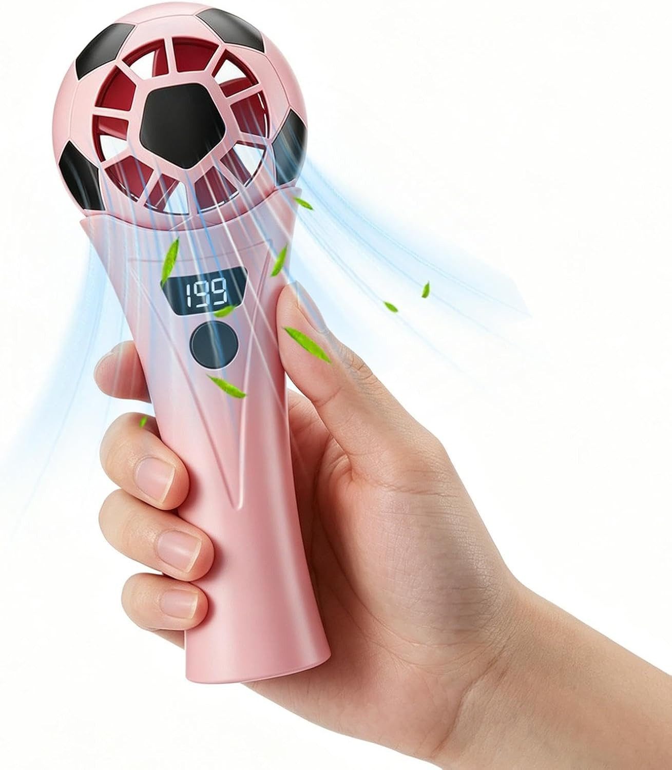 FELIXLEO Mini USB-Ventilator Tragbarer Mini Ventilator im sportlichen Fußball Design für Fans