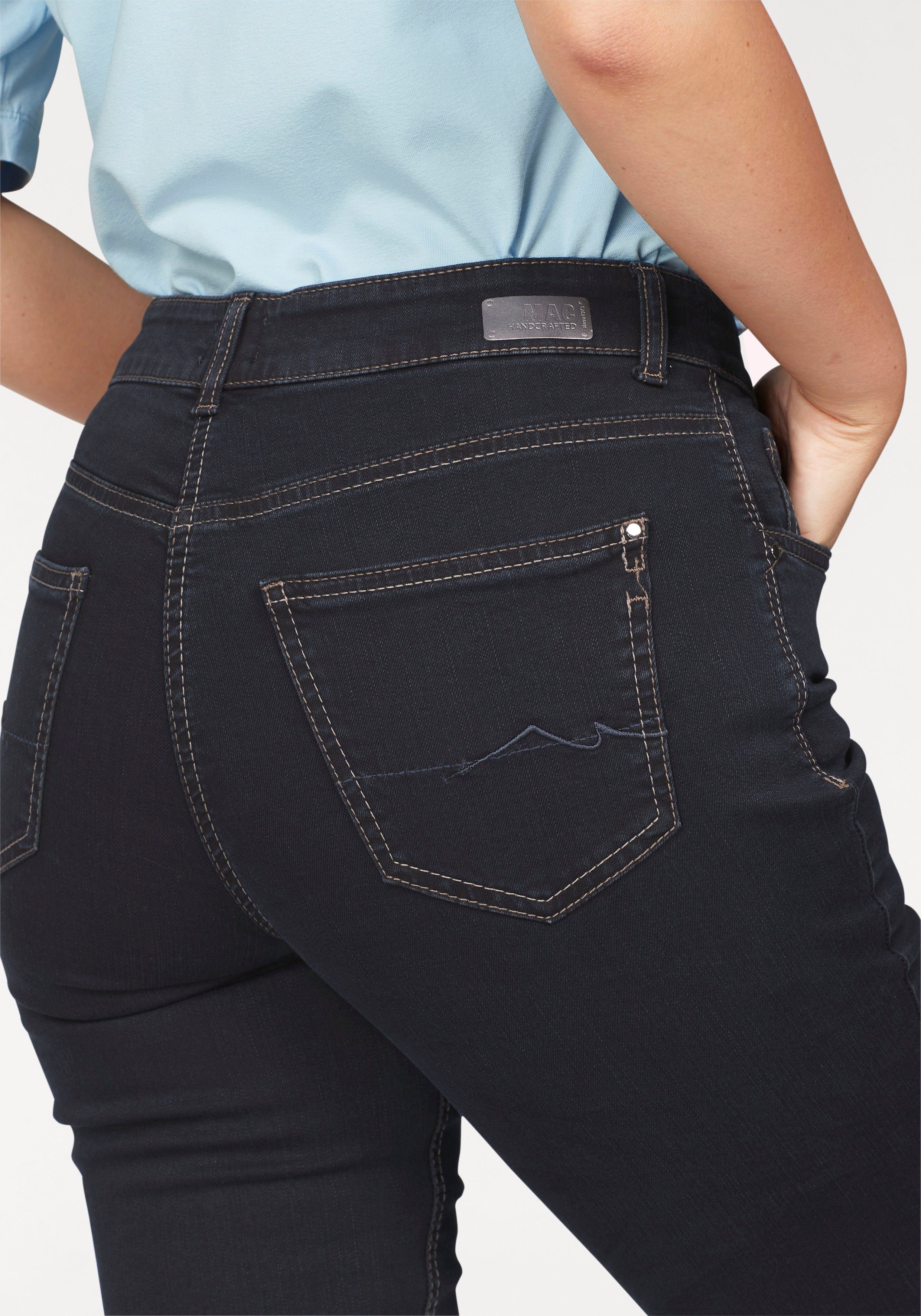 MAC Stretch-Jeans Melanie Gerade geschnitten
