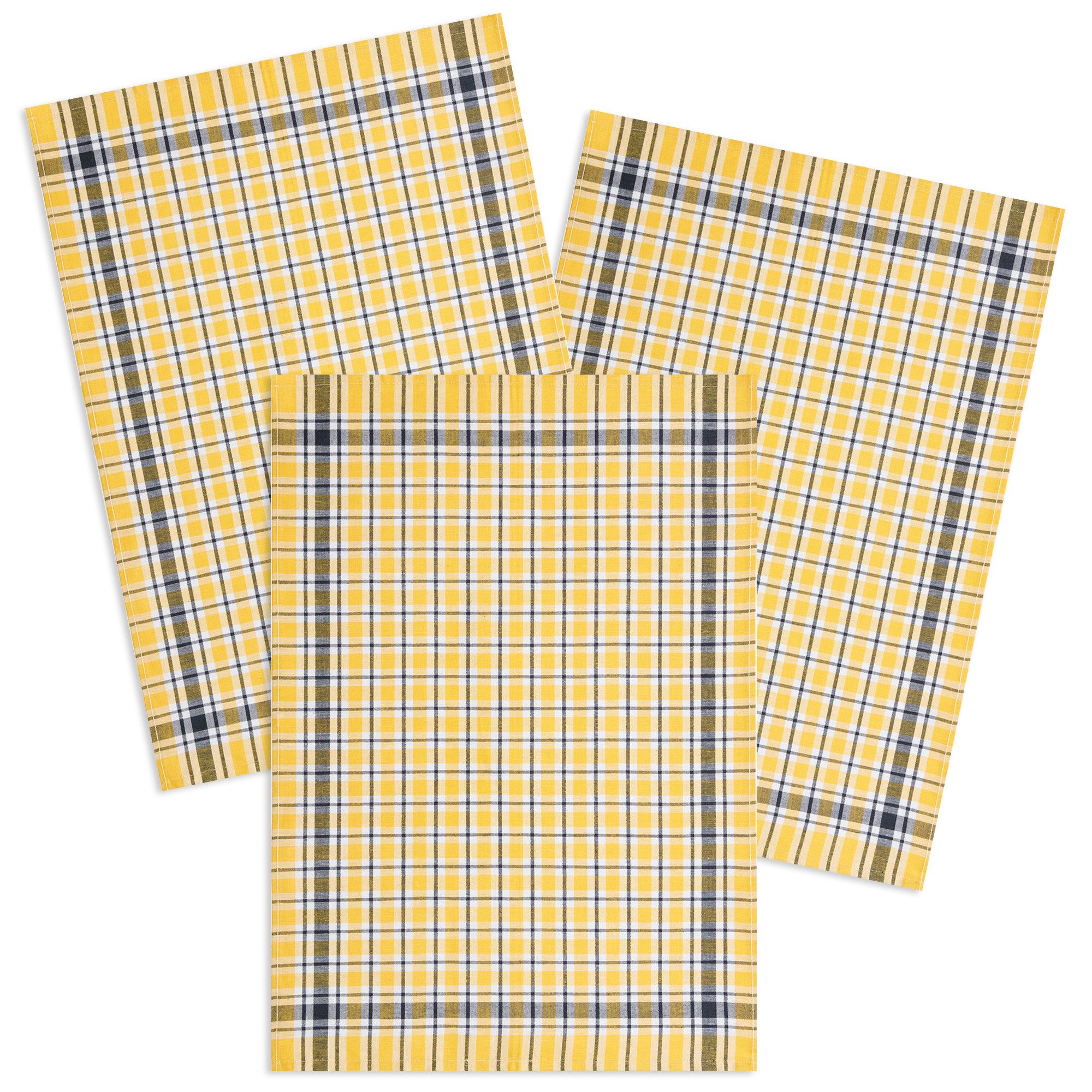 Kracht Geschirrtuch Wäschekaro, (Set, 3-tlg., 3-teilig), günstig online kaufen