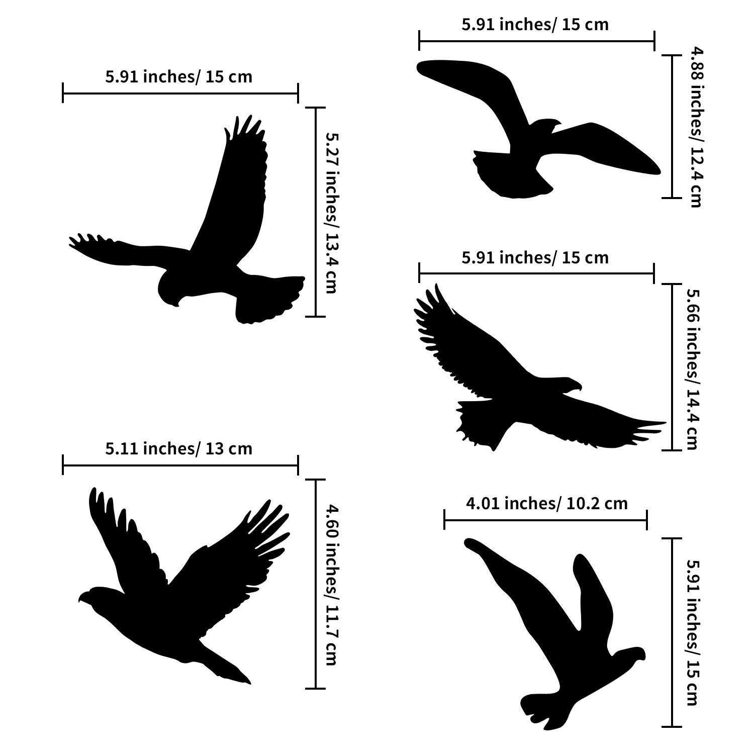 Coonoor Fenstersticker Blumen-Vogel-Schmetterlings-Fensterfolie, statische günstig online kaufen