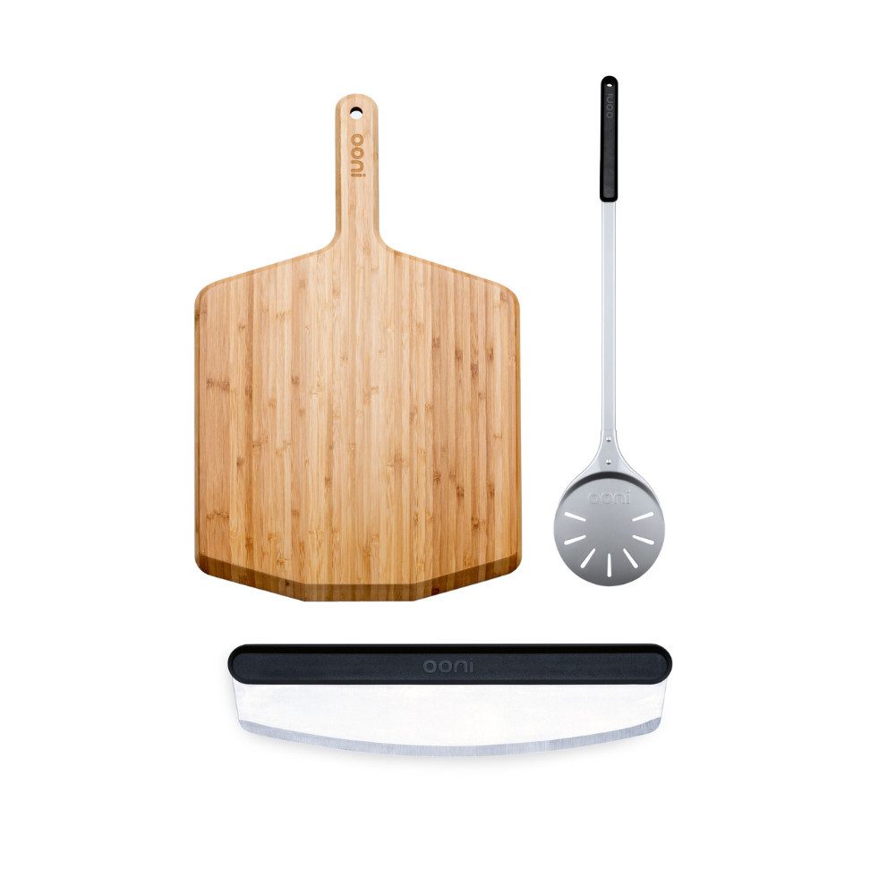 Ooni Pizzaofen Ooni Zubehör Fortgeschrittenen Paket mit 14" Bambusbrett