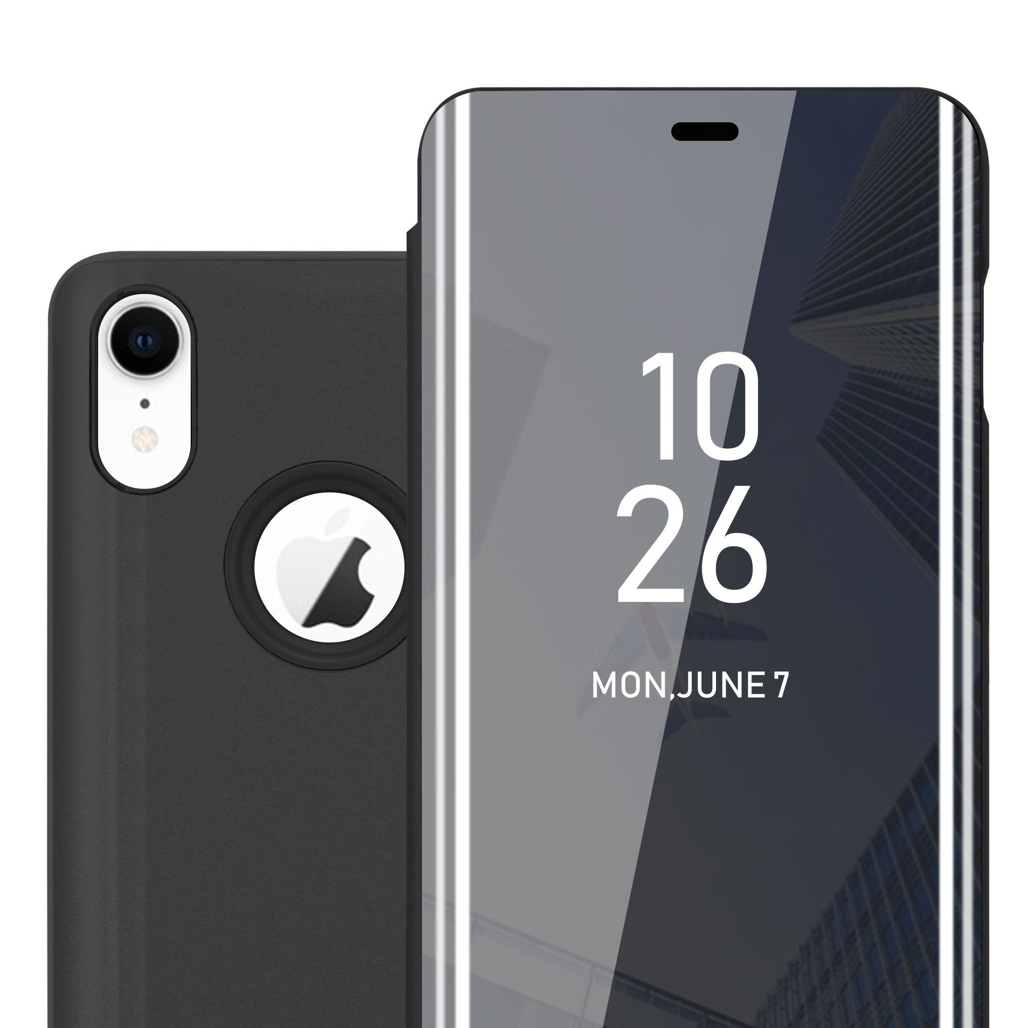 Cadorabo Handyhülle für iPhone XR Hülle Apple iPhone XR, Klappbare Handy Schutzhülle - Hülle - mit Standfunktion und Kartenfach
