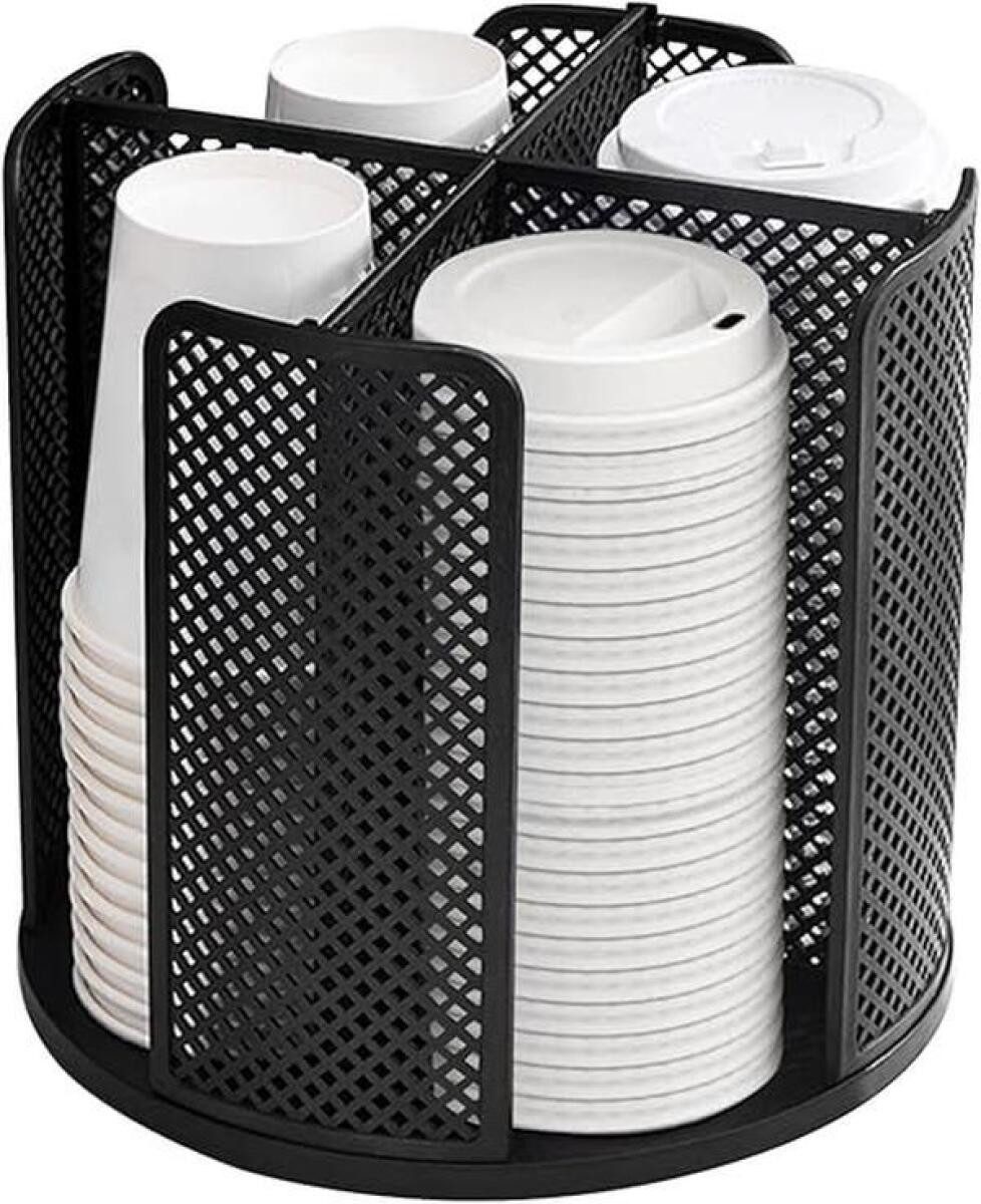 FELIXLEO Becherhalter Multifunktionaler Becherhalter, 4-Fächer-Becherspender, Becherregal, (1-St)