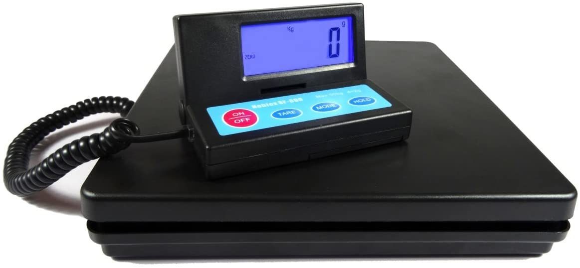 NOHLEX Küchenwaage Nohlex Paketwaage 50kg/2g. Robuste Plattformwaage/Briefwaage