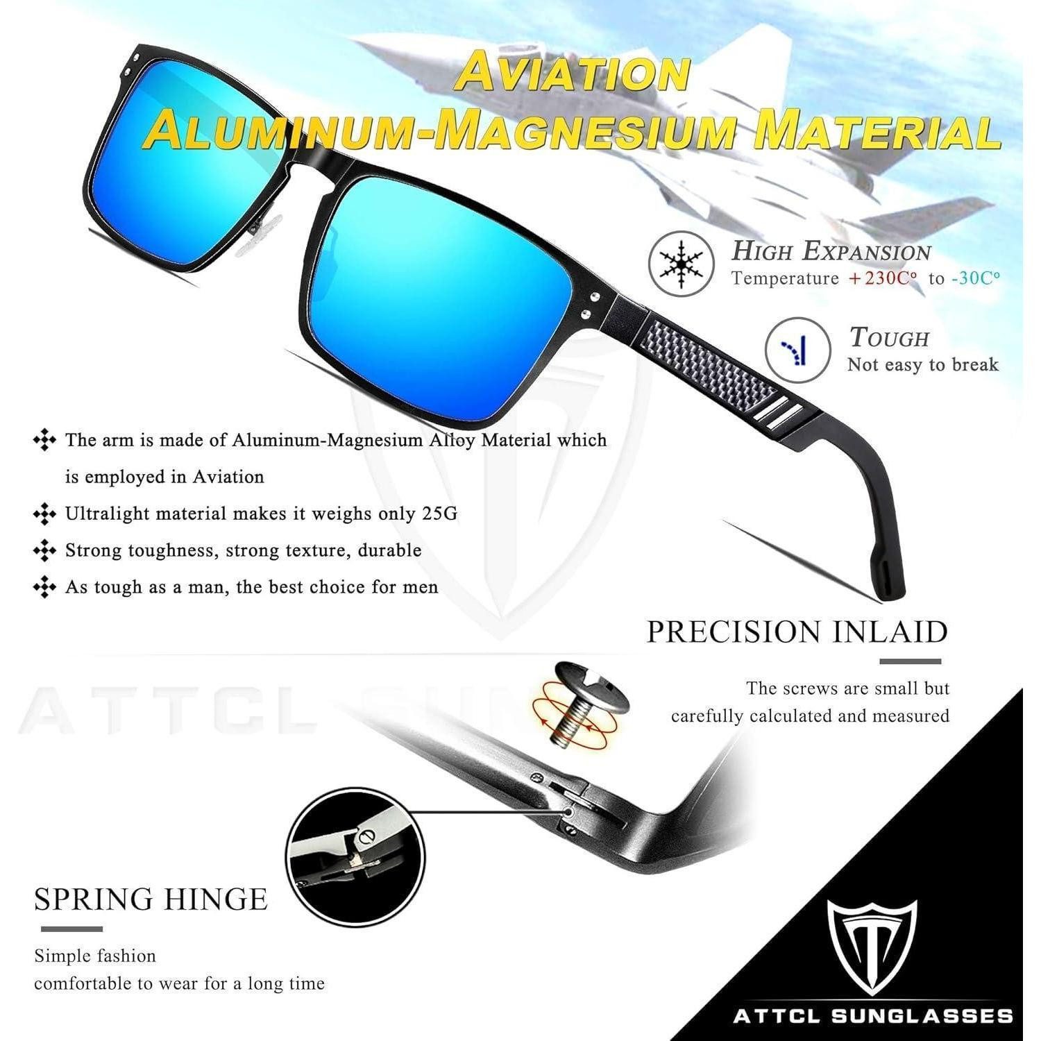 LuxusKollektion Sonnenbrille Sonnenbrille Herren Polarisert Blau/Verspiegelt