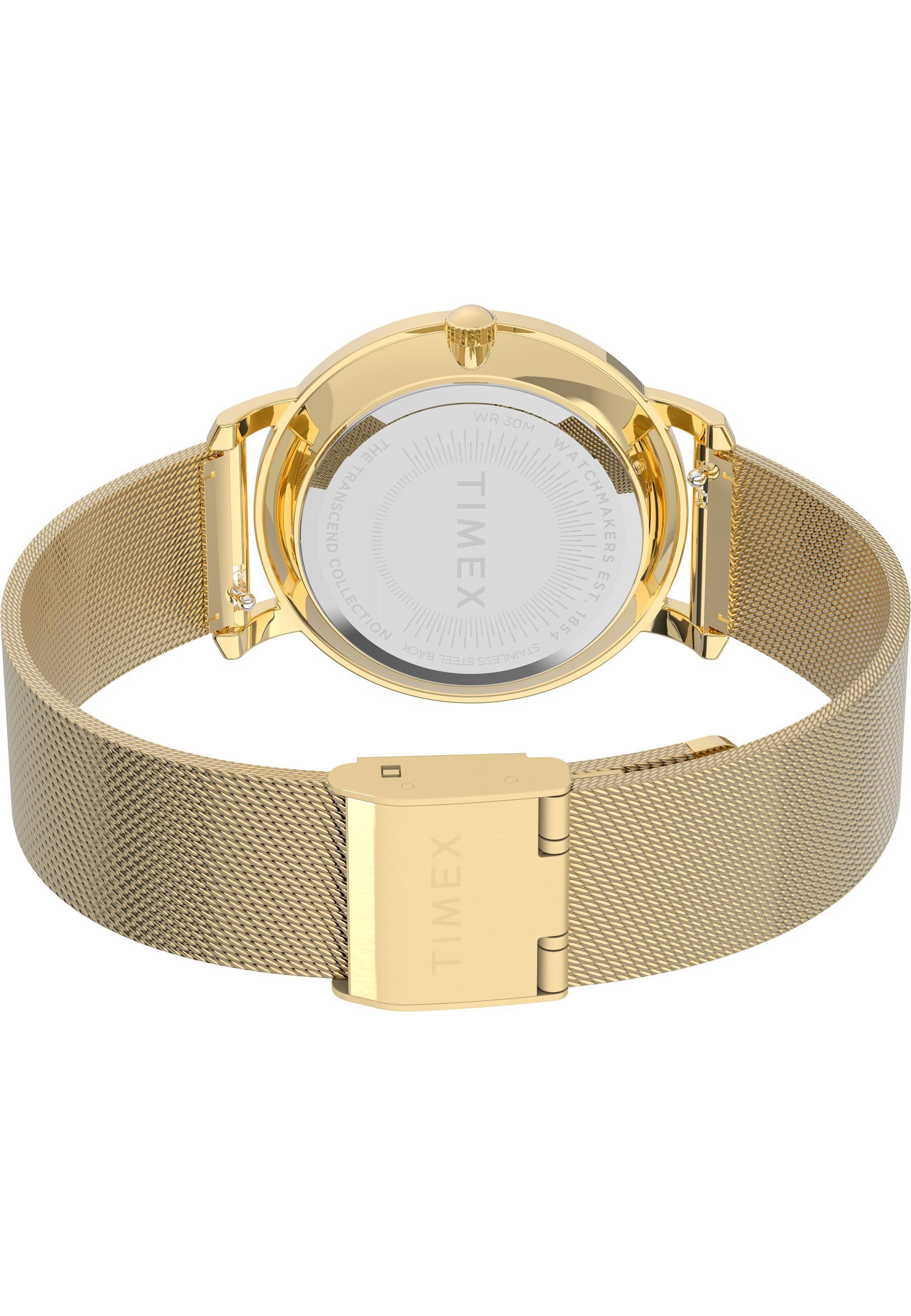 Timex Uhrenarmband Transcend City Collection, GehÃ¤use : 100% Messing, Armband: 100% Edelstahl