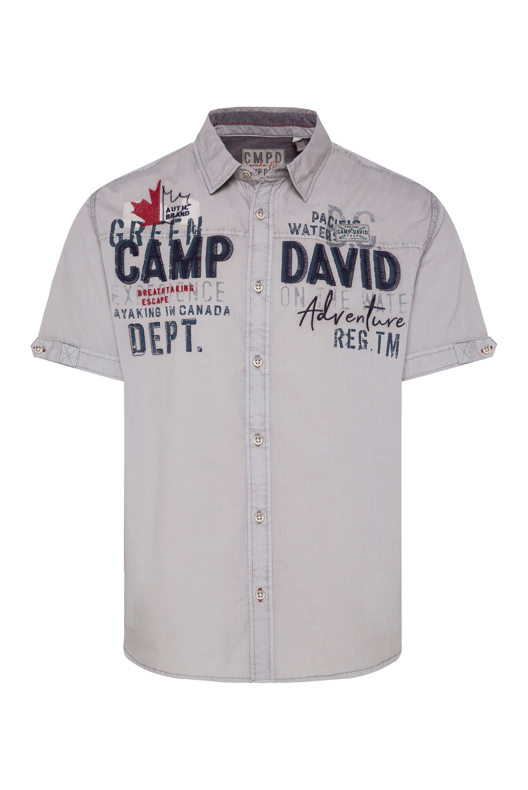 CAMP DAVID Kurzarmhemd aus Baumwolle