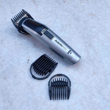 BaByliss Multifunktionstrimmer MT726E MEN, 8in1 Titanium Multigrooming Set für Gesicht&Körper