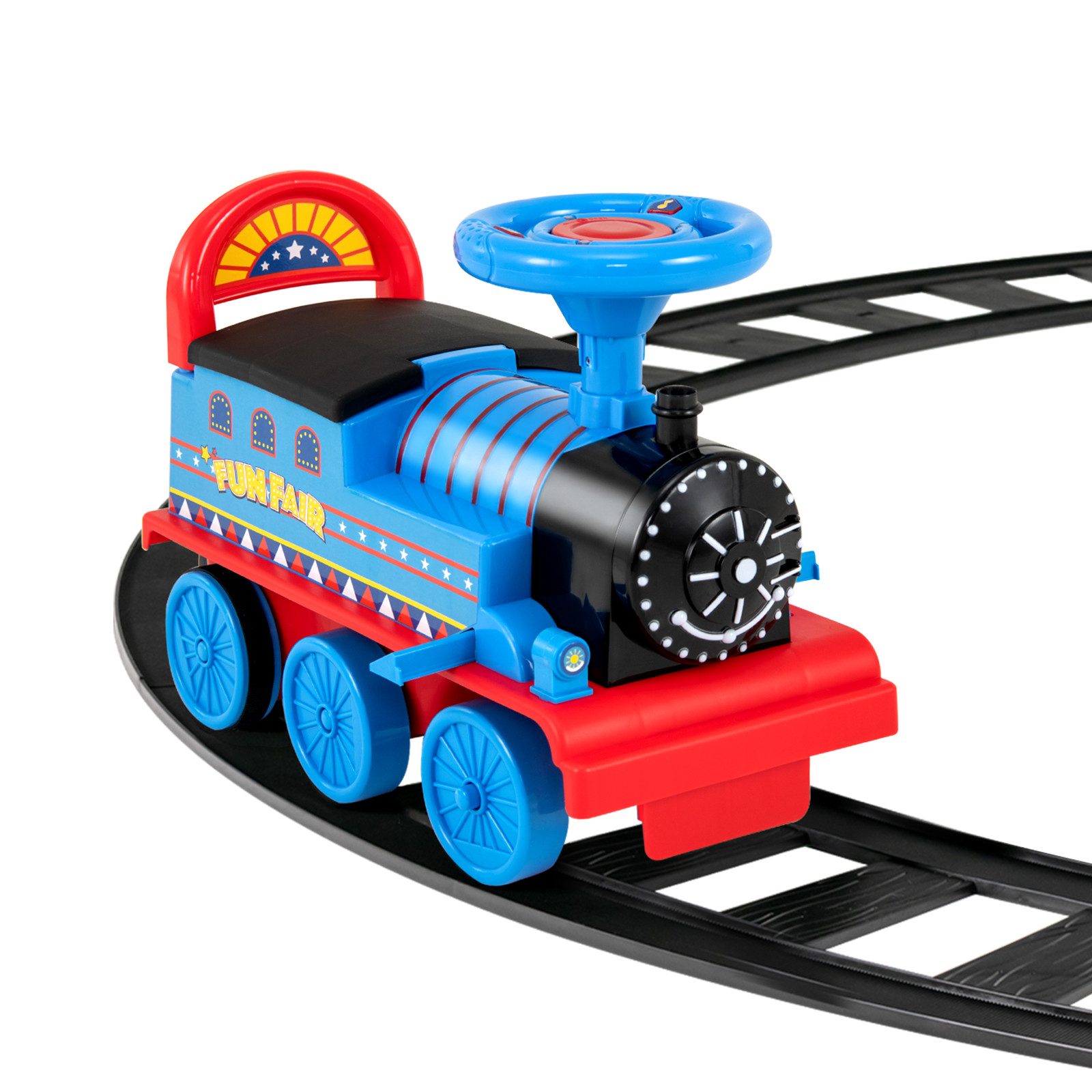 COSTWAY Spielzeug-Eisenbahn 6V Kinder Modelleisenbahn günstig online kaufen