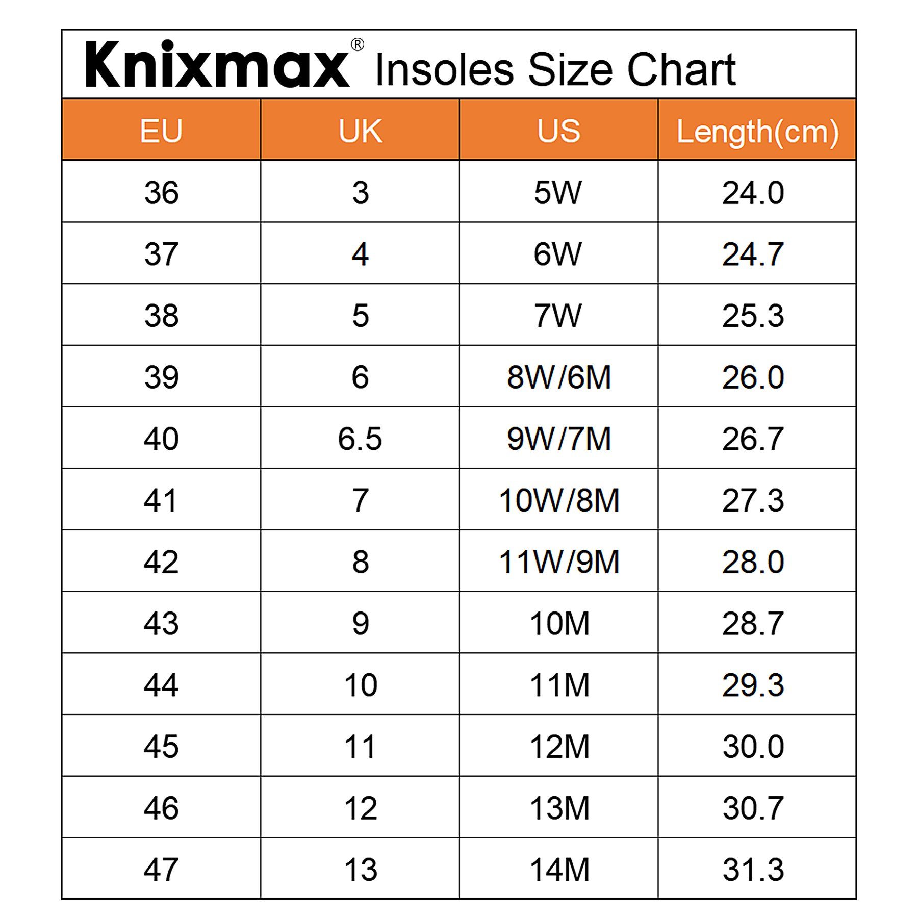 memory-Funktion, wohltuend mit Einlegesohlen weich und KNIXMAX extrem