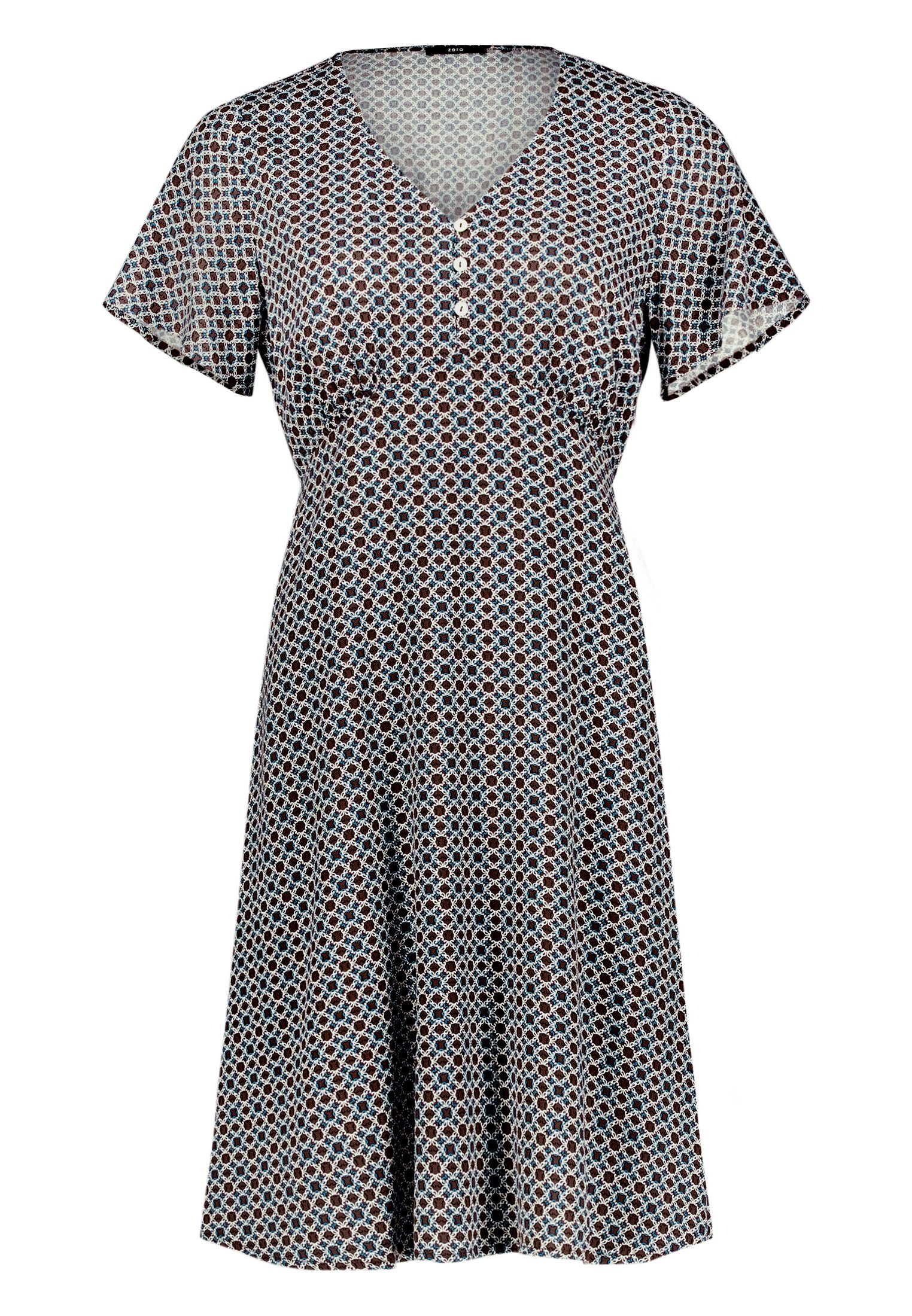 Zero Minikleid Damen mit Print Material