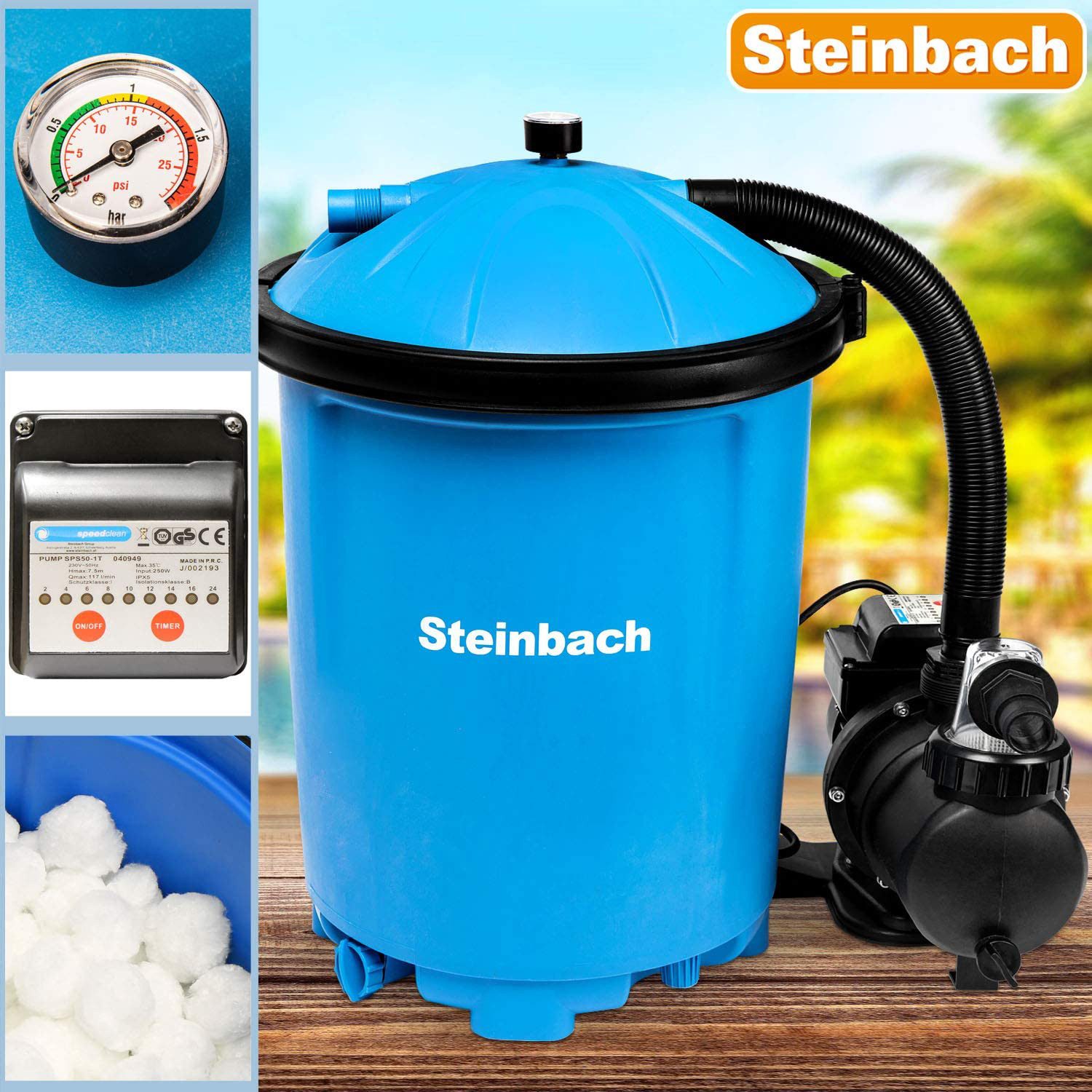Steinbach Filterpumpen "Active Balls 75" für Swimming Pools