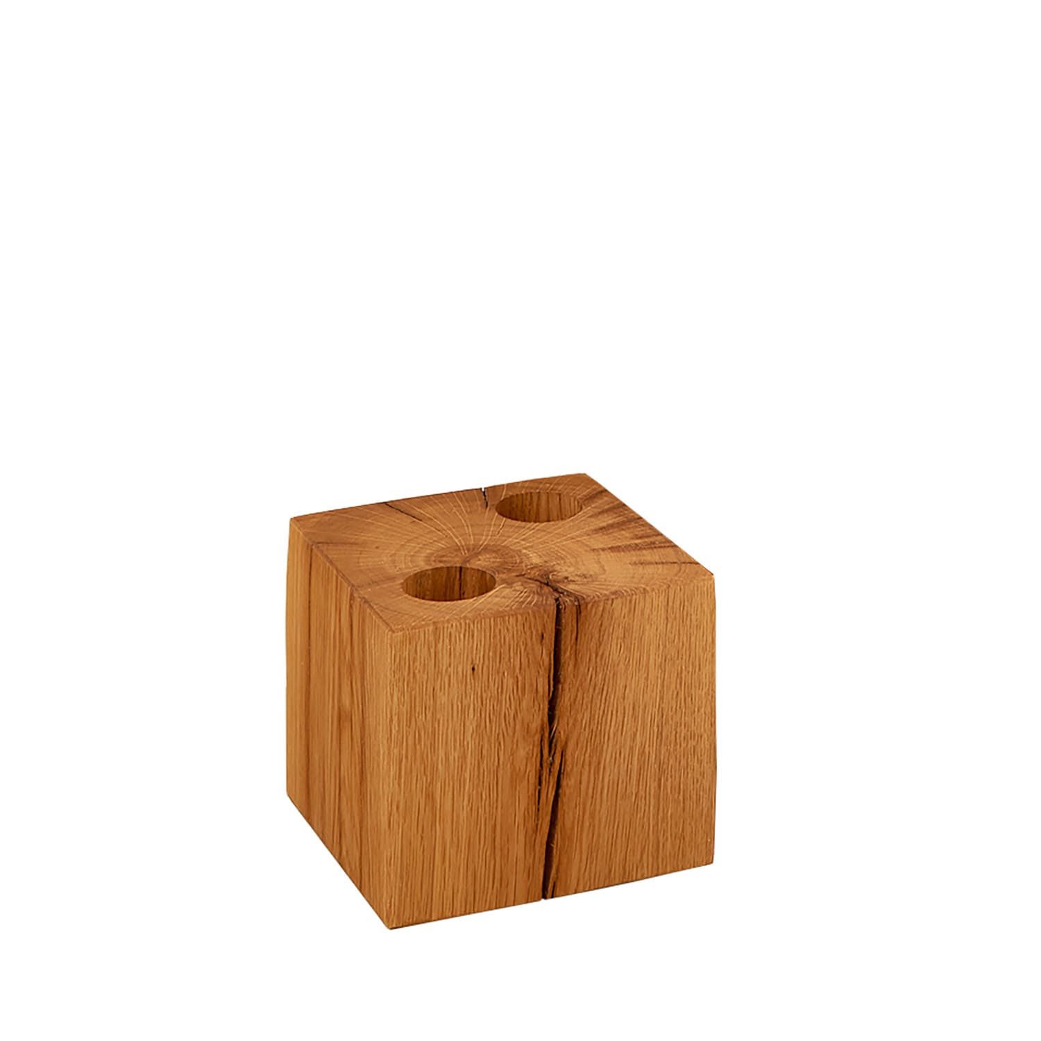 Wilk Kerzenständer Kerzensäule - Naturbelassenes Eichenholz, Eiche naturbel günstig online kaufen