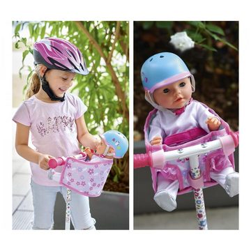 SIMBA Puppen Fahrradsitz New Born Baby, mit Gurt, für Puppen von 30-43cm