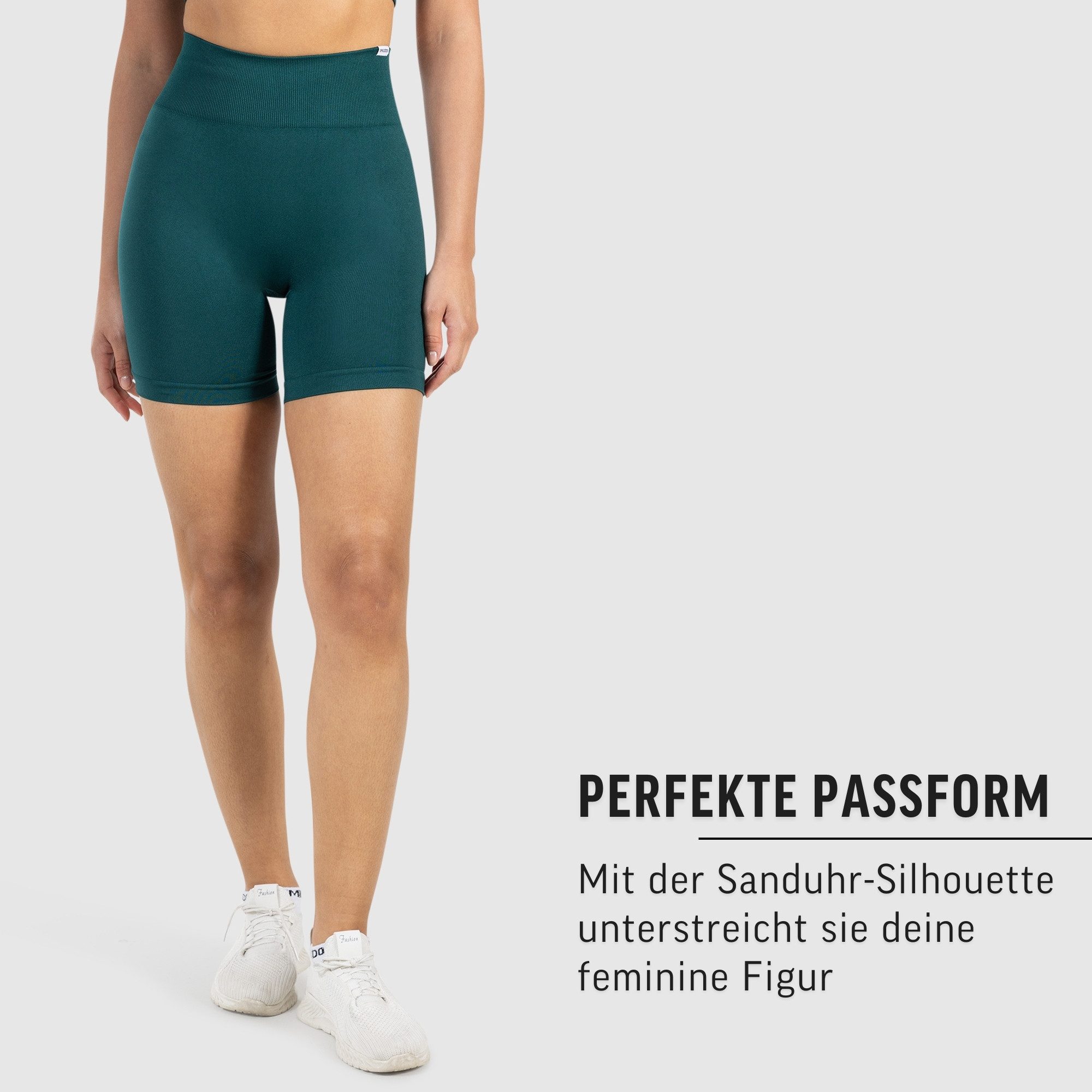 Smilodox Shorts Amaze Scrunch, Blickdichte Radlerhose mit Unsichtbarer Scrunch-Effekt High Waist Squatproof Scrunch Shorts-Leggings Seamless Sport Fitness