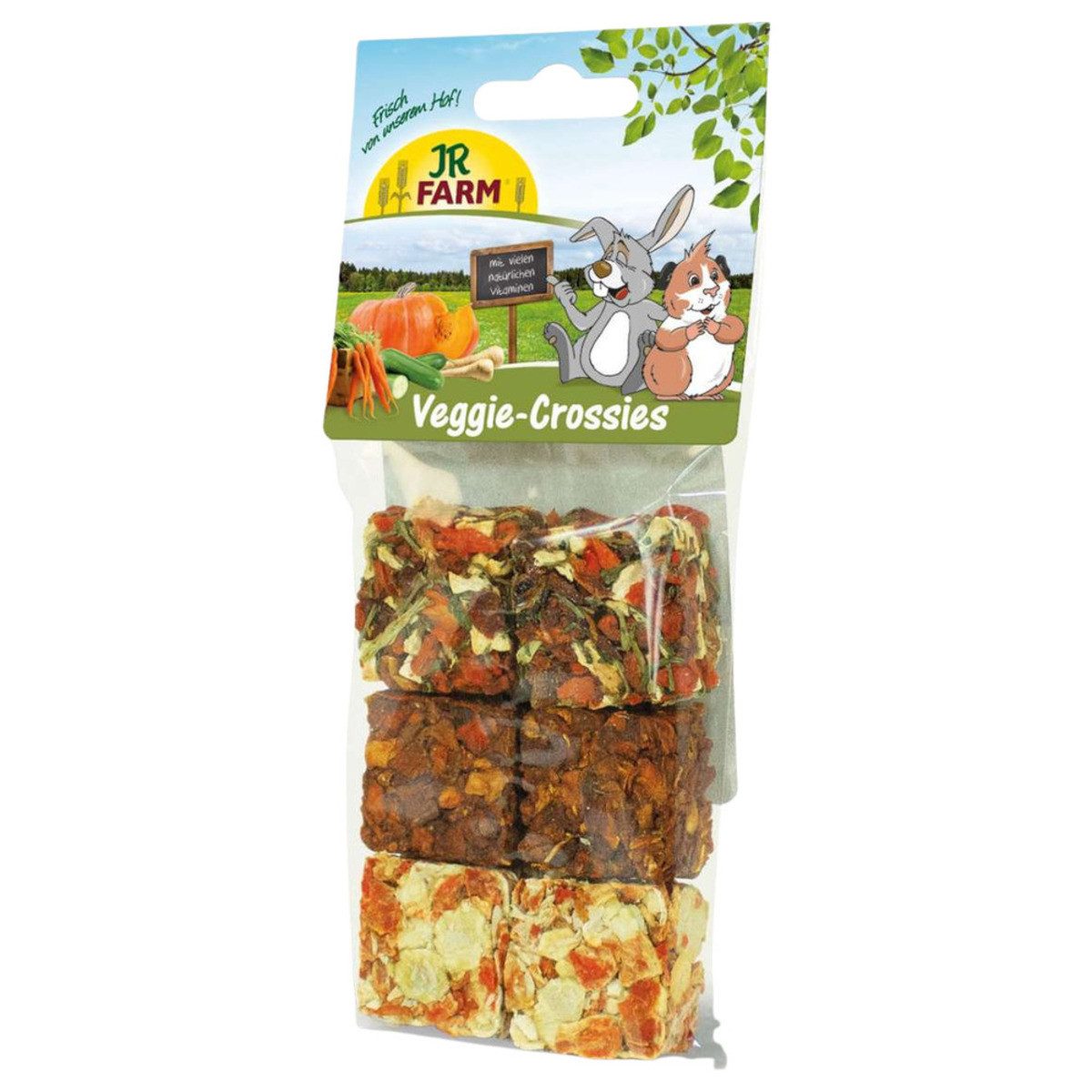 JR Farm Veggie-Crossies 100 g - 6 Stück, Snack für: Kleintier