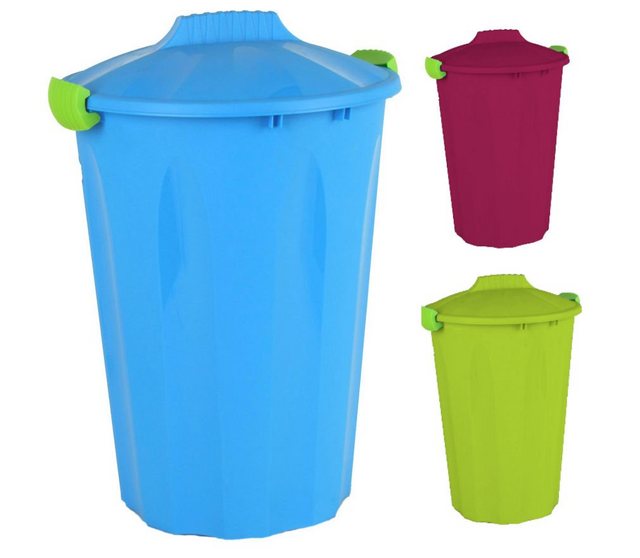 Spetebo Mülleimer Kunststoff Mülltonne mit Deckel – 40 Liter, Abfalleimer, Mülltrennung