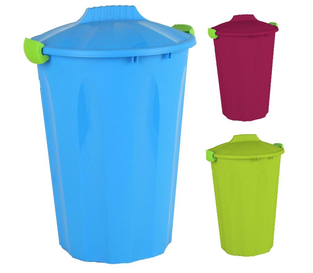 Spetebo Mülleimer Kunststoff Mülltonne mit Deckel - 40 Liter, Abfalleimer,  Mülltrennung