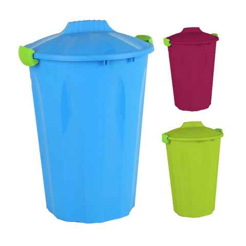 Spetebo Mülleimer Kunststoff Mülltonne mit Deckel - 40 Liter, Abfalleimer, Mülltrennung