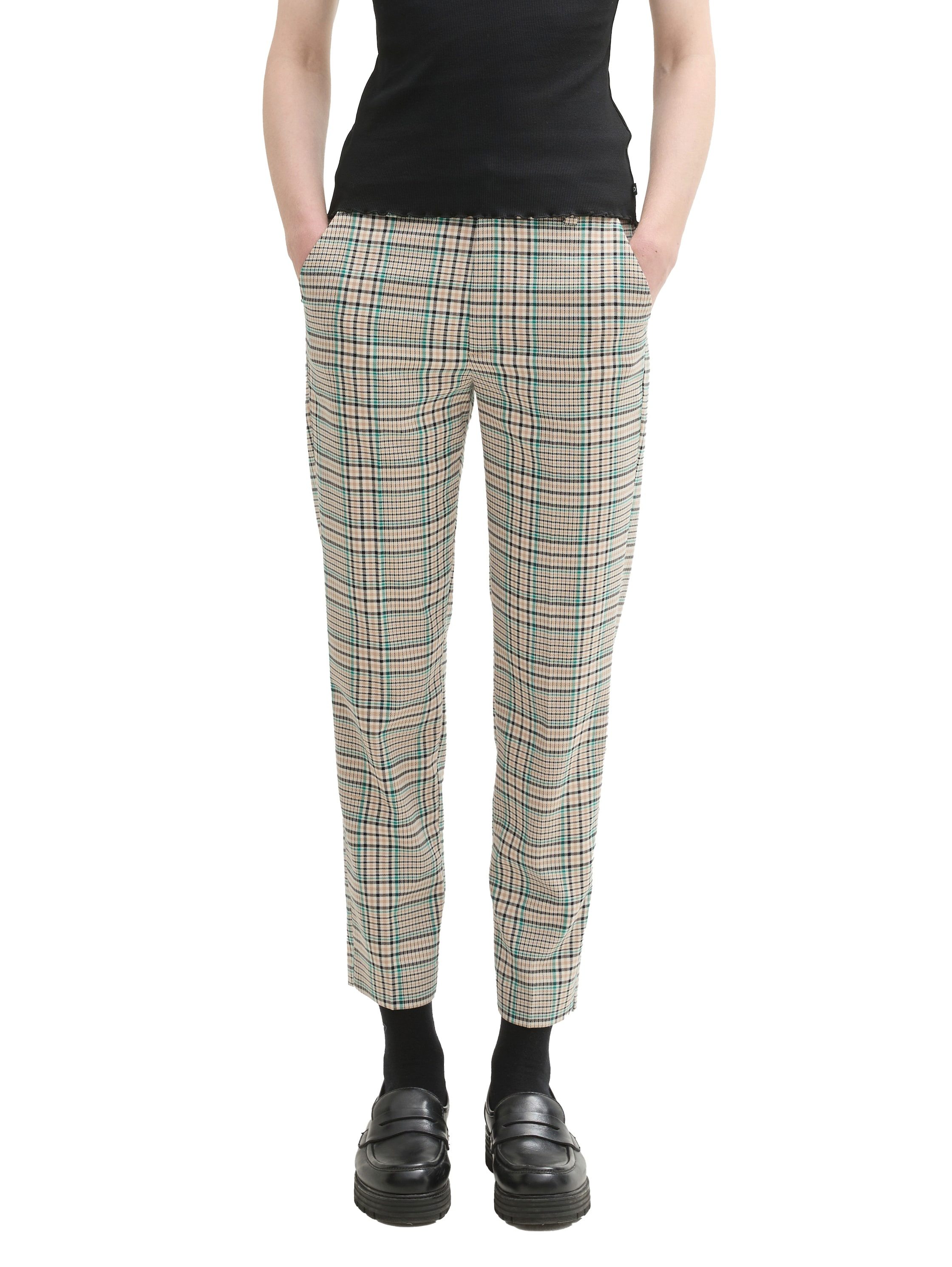 TOM TAILOR Denim Webhose kariert mit günstig online kaufen