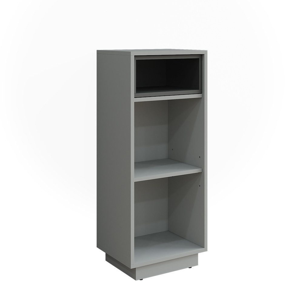 Vicco Midischrank Beatrice, Grau/Anthrazit, 38 x 93 cm mit 3 Fächern (1-St)