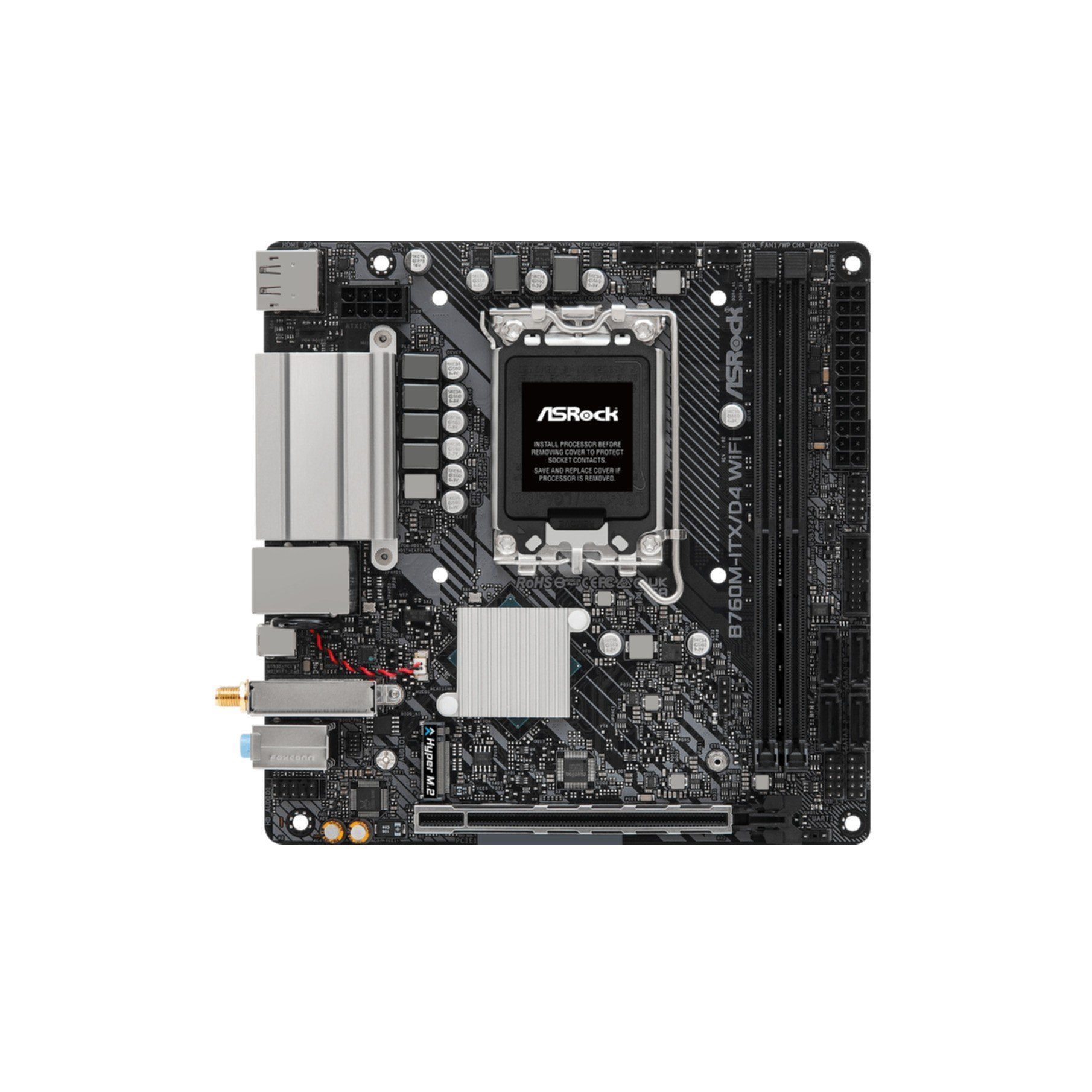 Asrock B760M-ITX/D4 WiFi Mainboard