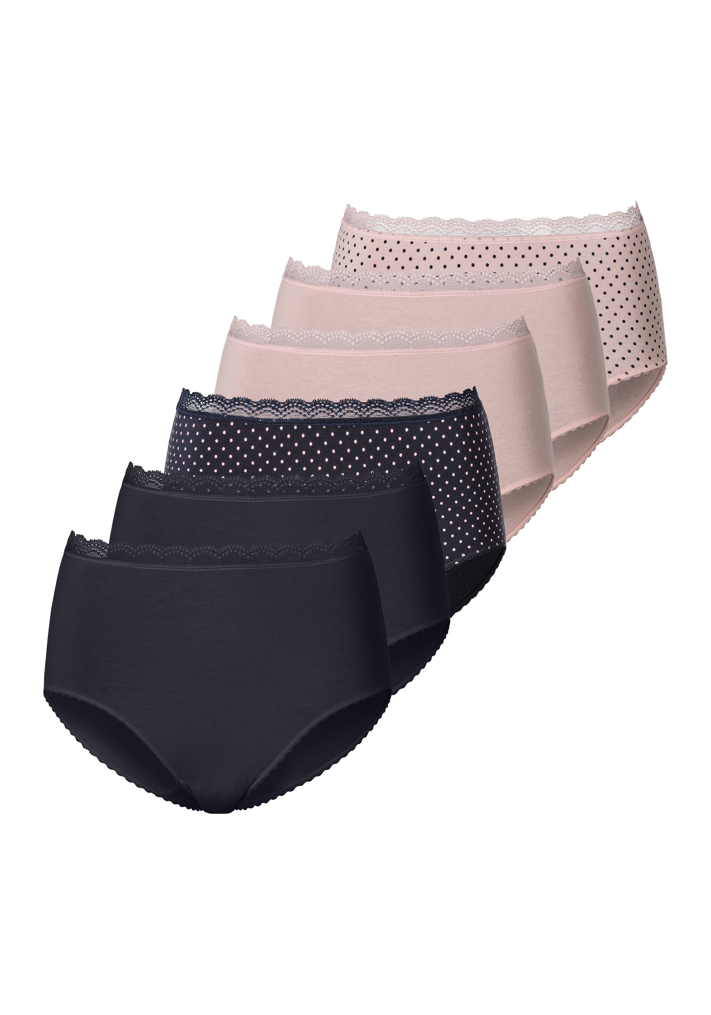 Vivance by Lascana Taillenslip (Packung, 6-St) angenehm elastische Qualität