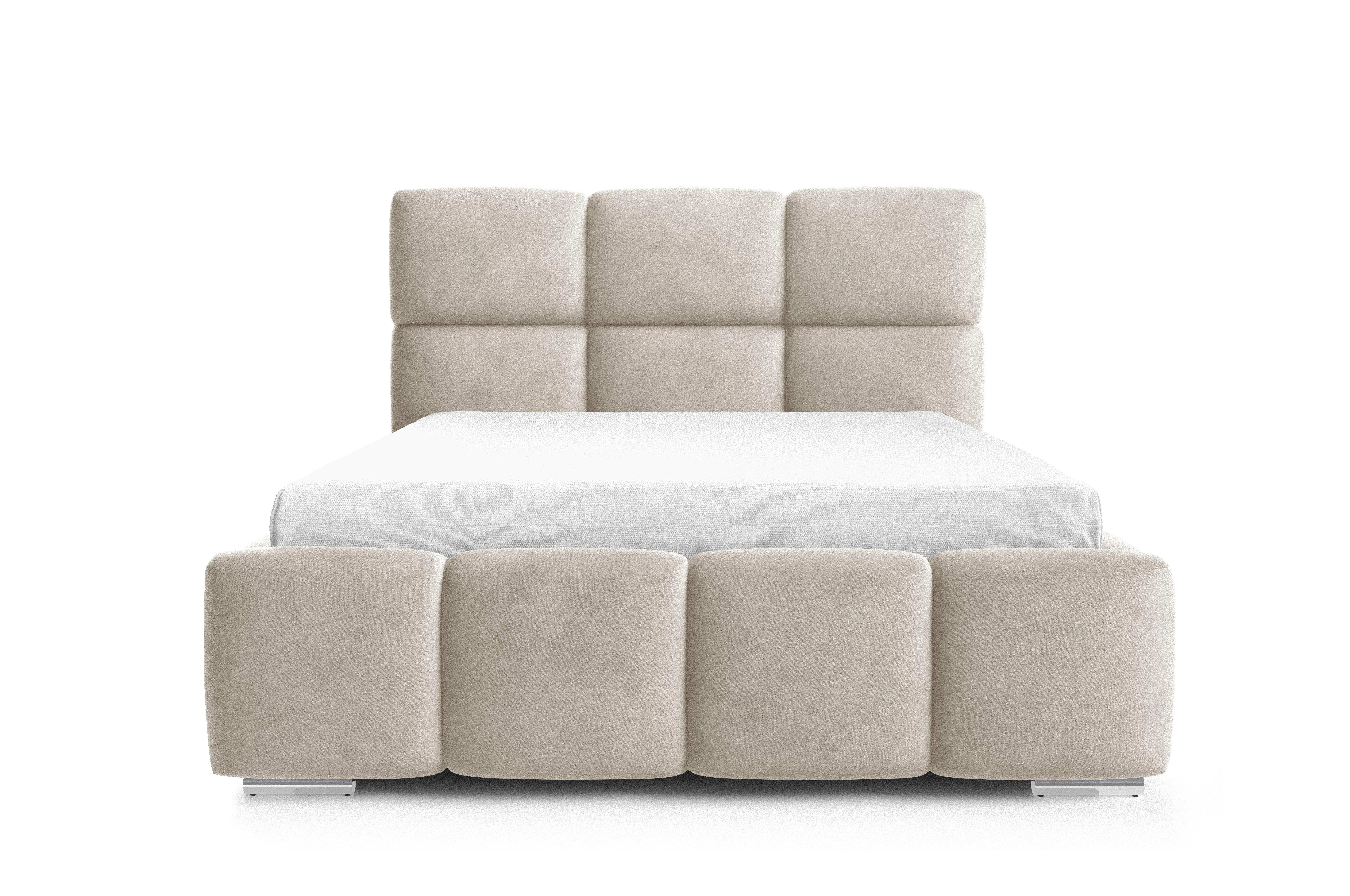 thematys Polsterbett mit Bettkasten & Lattenrost – Stauraumbett+ 140x200 - 200x200 cm