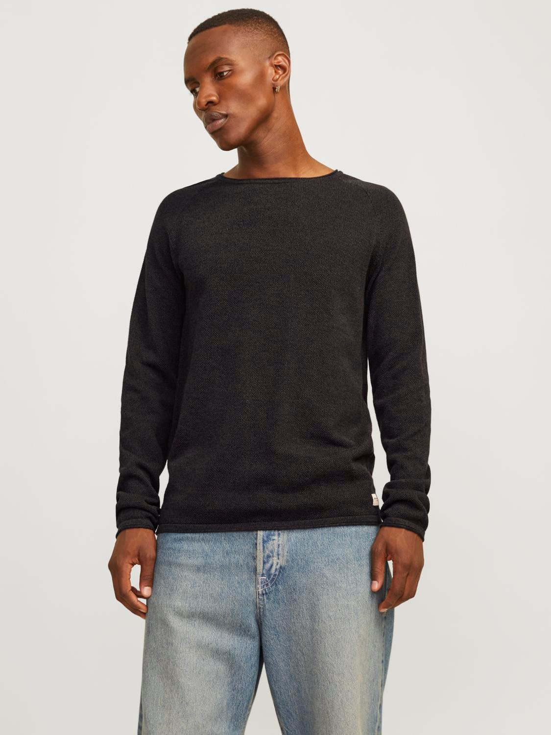 Rundhalspullover JJEHILL KNIT CREW NECK NOOS