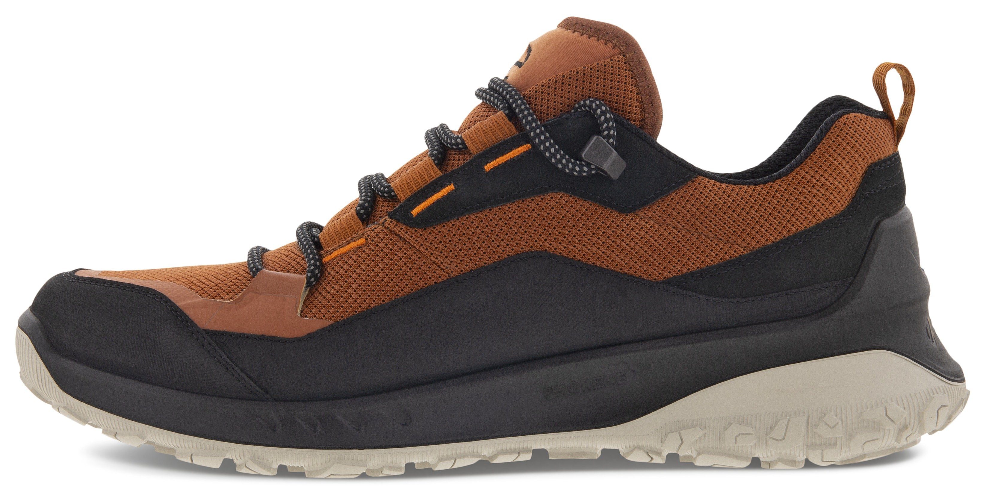 Sneaker cognac-schwarz Michelin-Technologie sportive Laufsohle M mit Ecco ULT-TRN