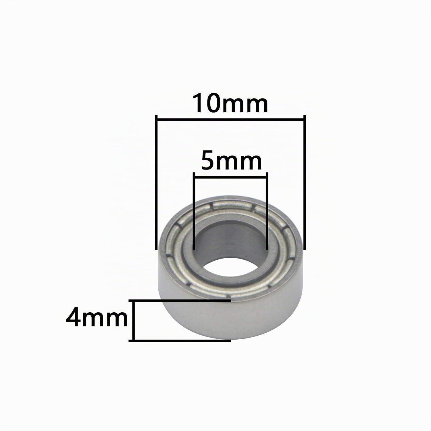 LuxusKollektion Kugellager Kugellager 5x10x4mm 10 Stück Edelstahl