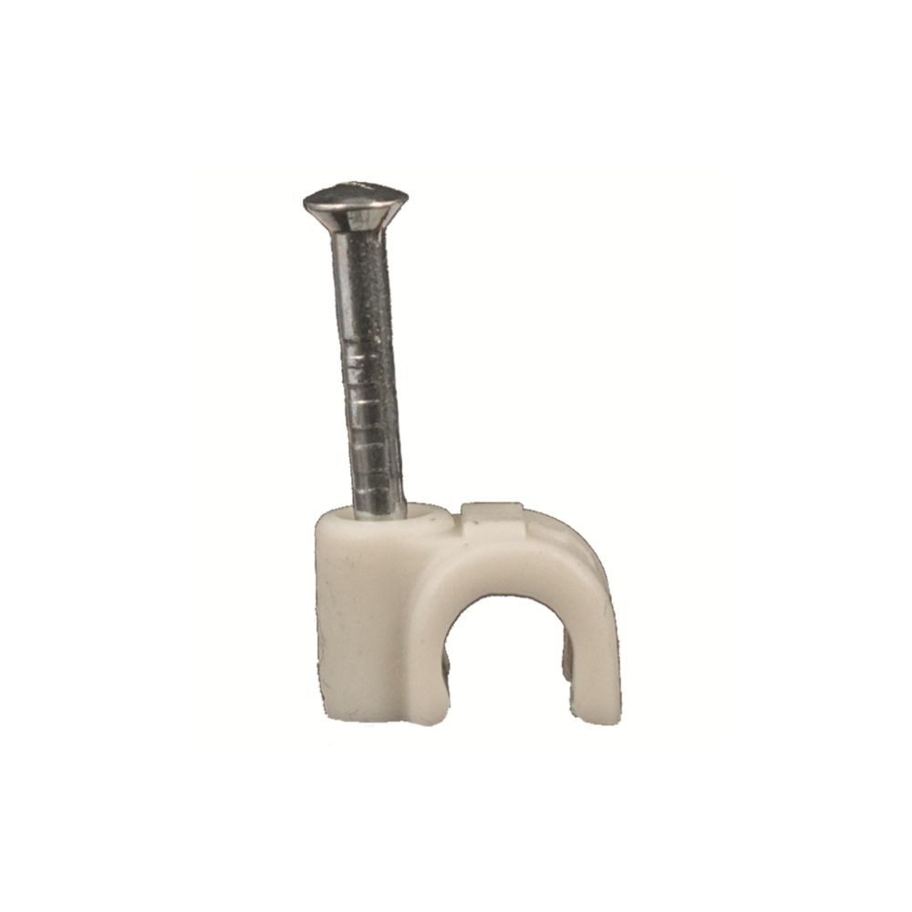 Don Quichotte Nagelschelle RKK mit Nagel weiß (100 St), Ø 2 x 18 mm