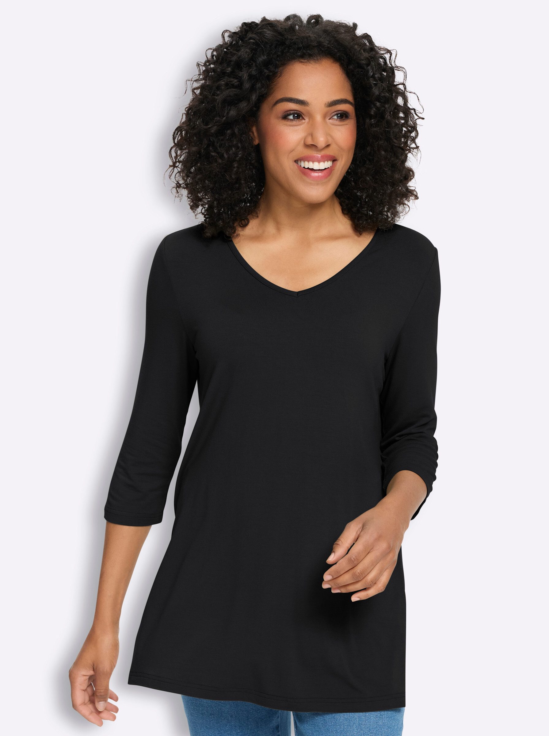 Sieh an! T-Shirt Longshirt 3/4-Arm
