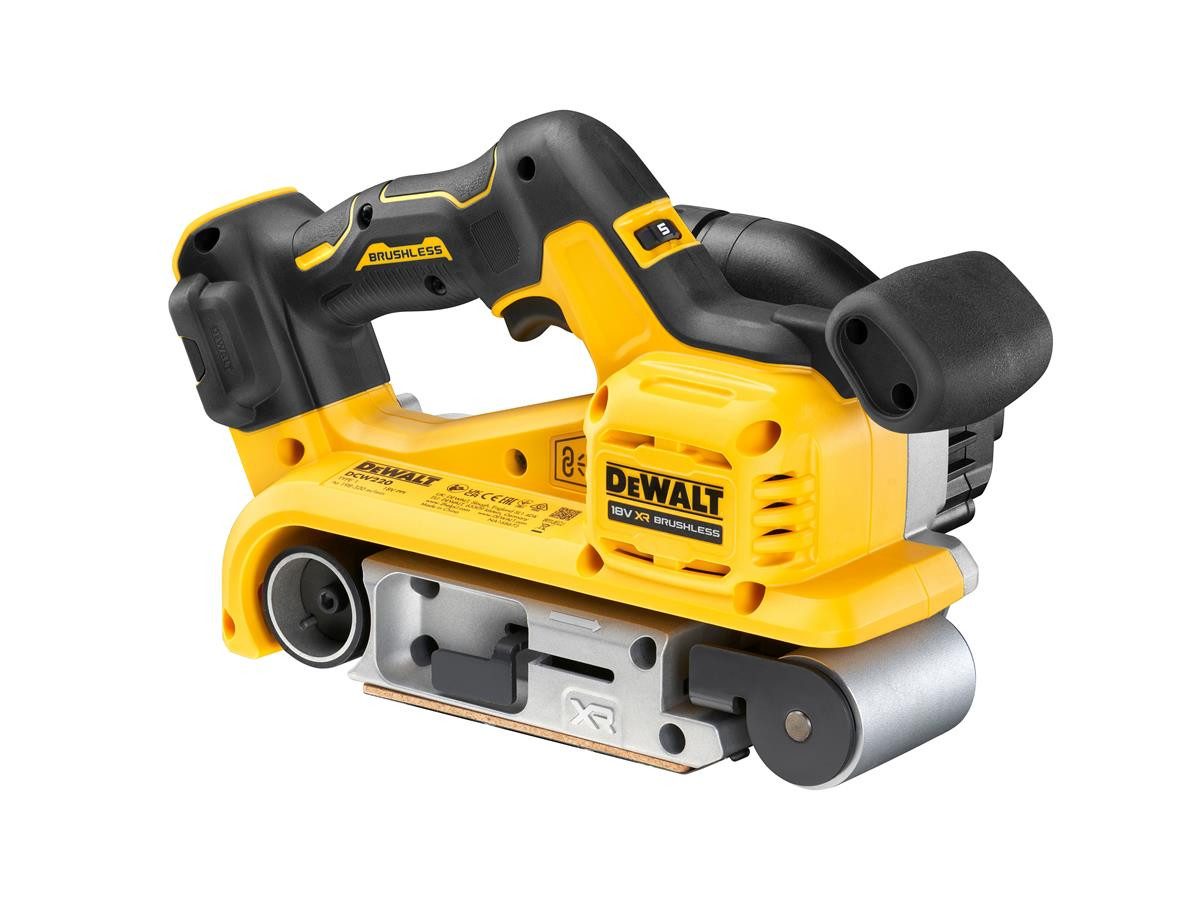 DeWalt Akku-Bandschleifer 18V, Basisversion, max. 320 U/min, ohne Akku und Ladegerät, inkl. Staubfangsack