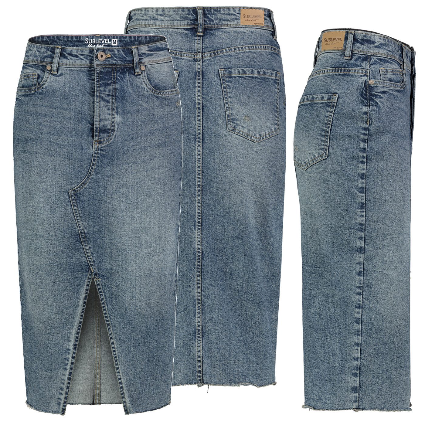 SUBLEVEL Jeansrock Damen Jeans rock Rock günstig online kaufen