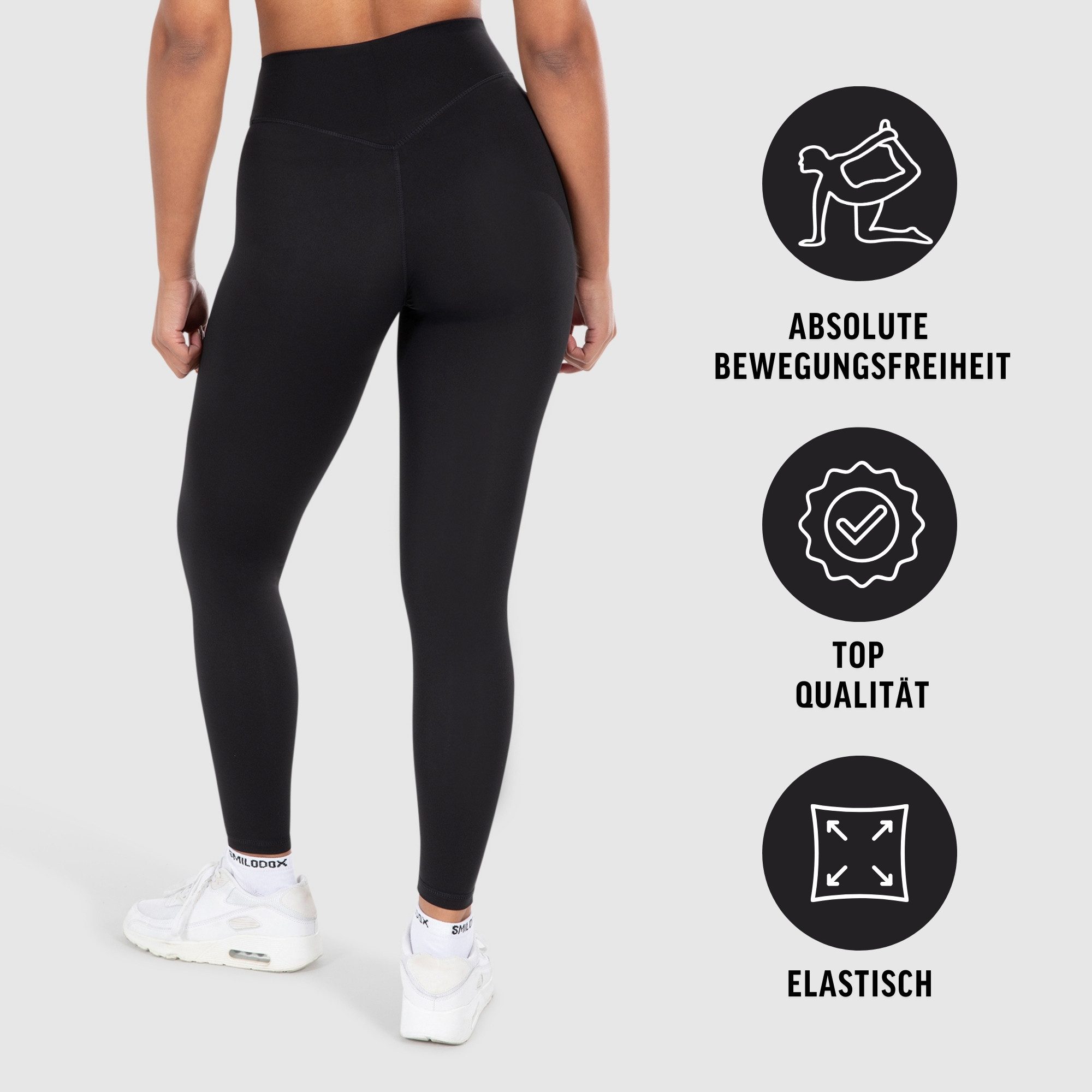 Smilodox Leggings Marie, High Waist Blickdicht Fitnessleggings für Gym & Yo günstig online kaufen