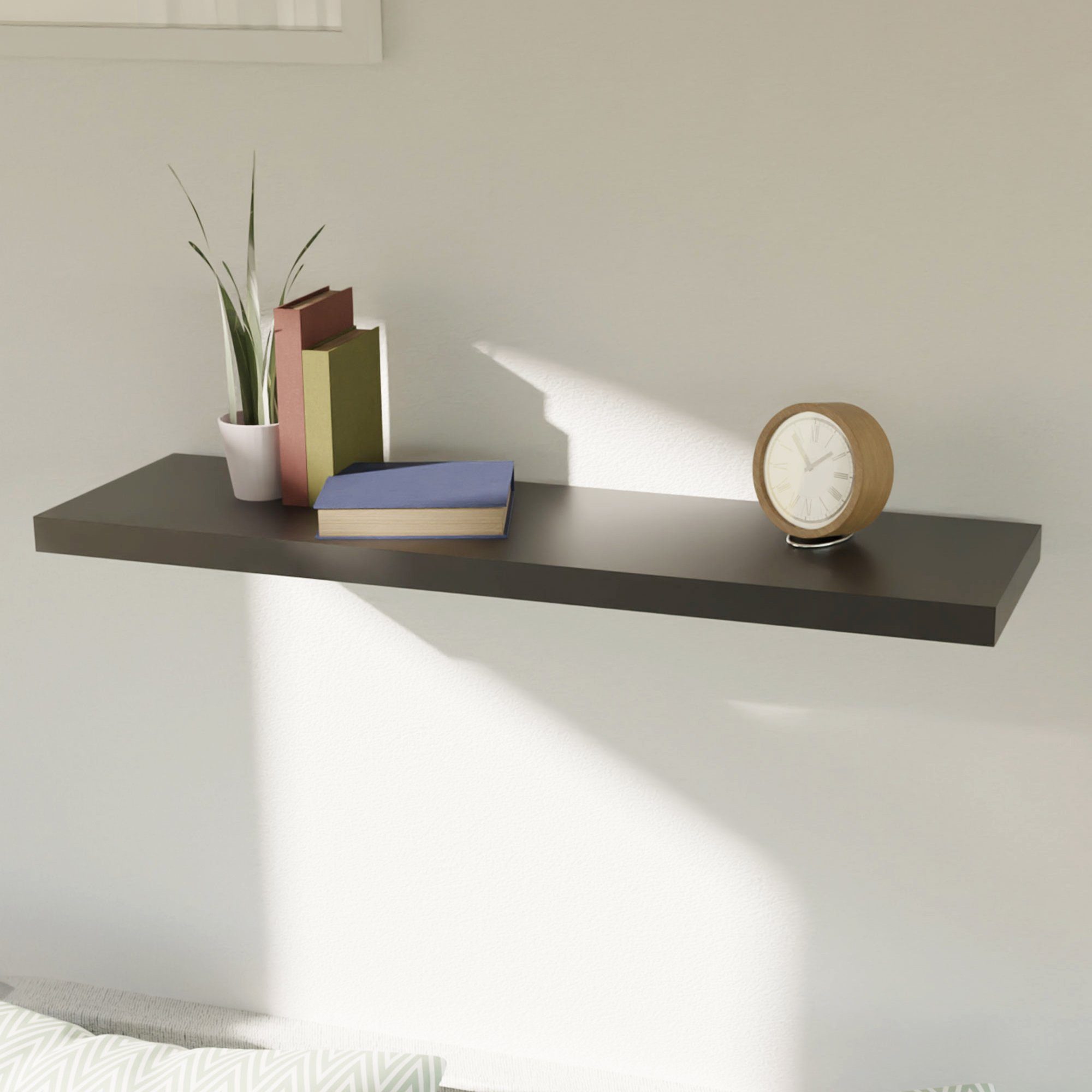 Mojawo Wandregal Wandboard Wandregal Regal Schwarz günstig online kaufen