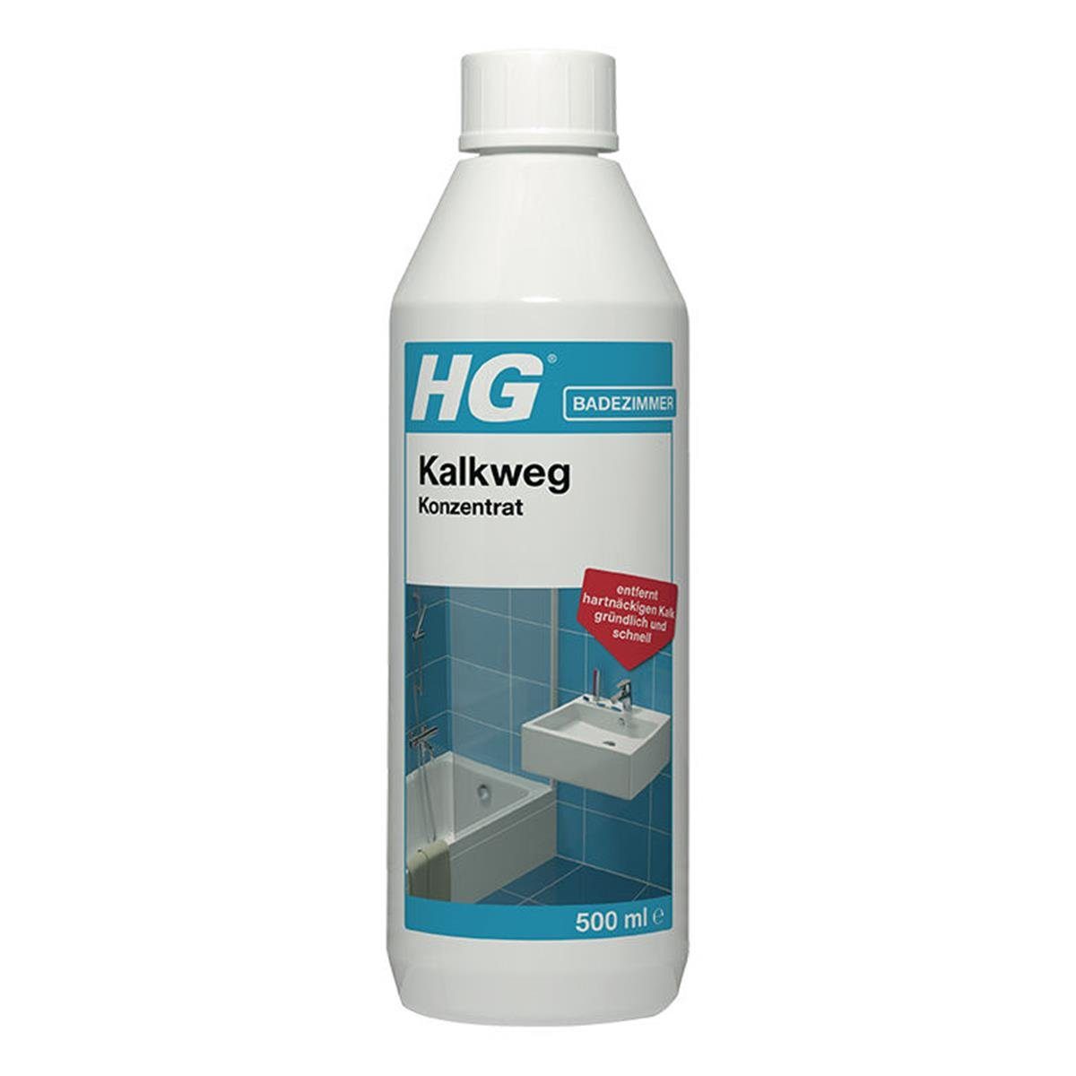 (1er HG Konzentrat Badreiniger Kalkweg 500ml Pack) HG